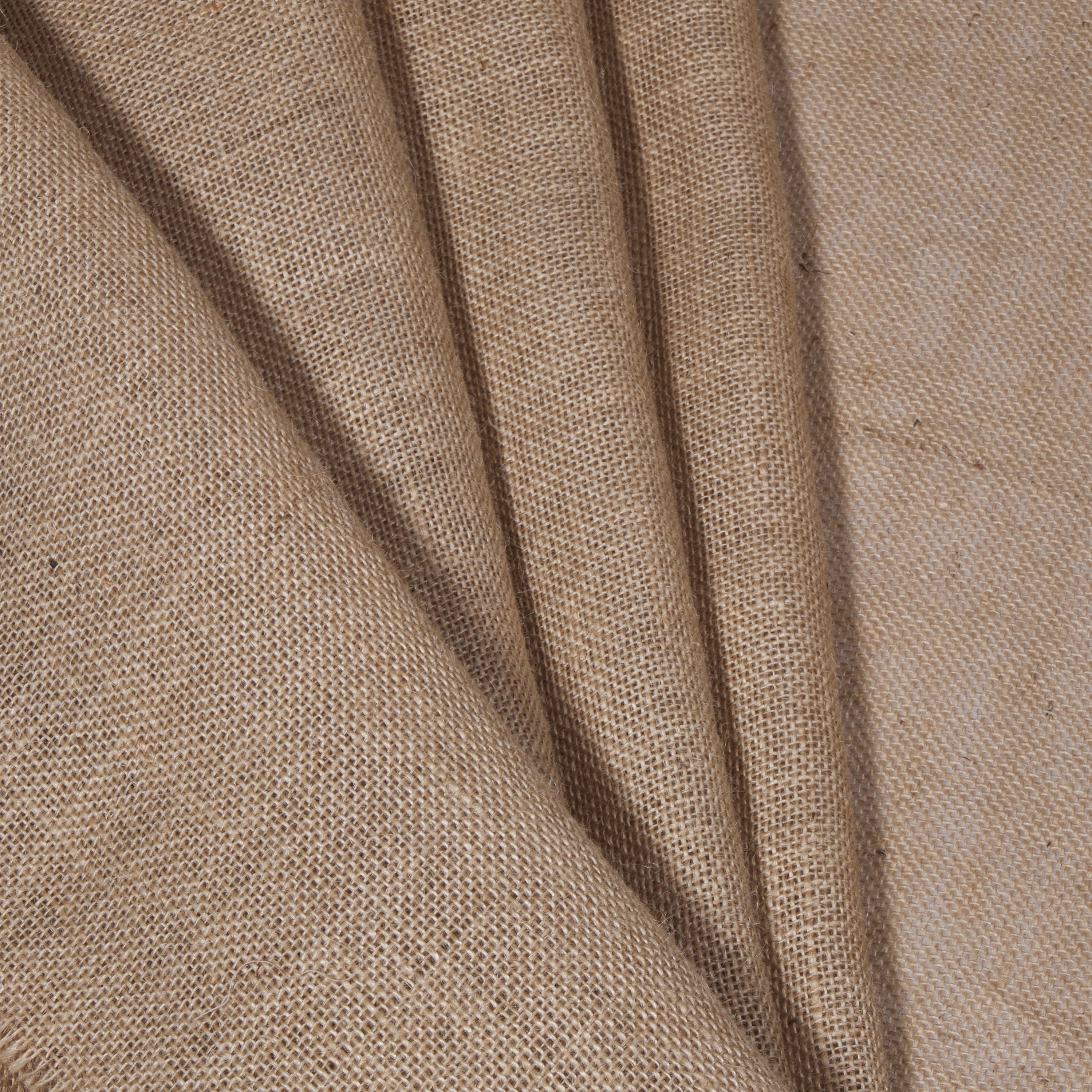 (2 pack) Love, Laugh, Craft Natural Burlap Precut Fabric, 46"W x 2-Yards, Brown