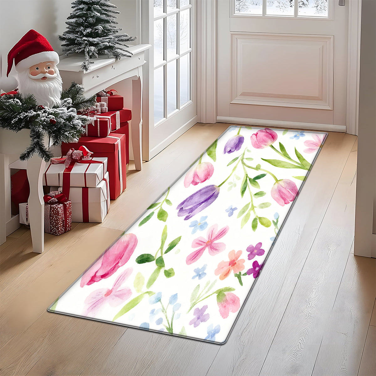 YIMEIS Halloween decoration Kitchen rugs Washable flannel Printed Area Rug and Mats DoorMats, bath mat,Autumn and Winter Festival Decoration-Halloween Undead 15.7'' x 23.6''