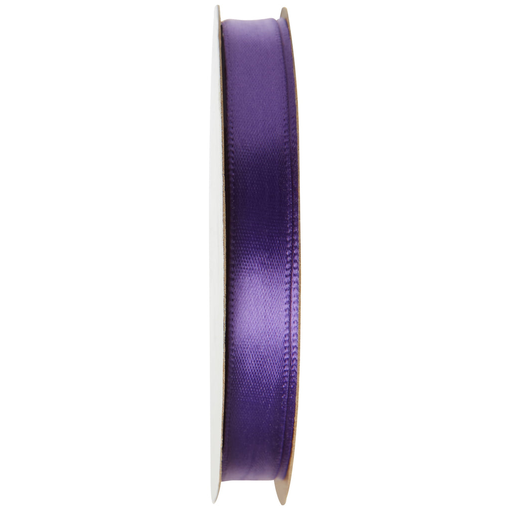 Offray Ribbon, Red Wine 3/8 inch Single Face Satin Polyester Ribbon, 18 feet