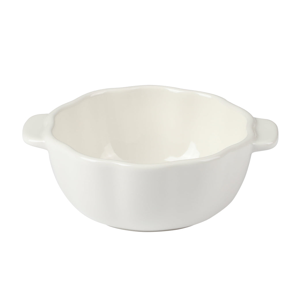 The Pioneer Woman 0.5 Qt Pumpkin Stoneware Mini Cocottes Set with Side Handles, Linen Finish, Set of 3