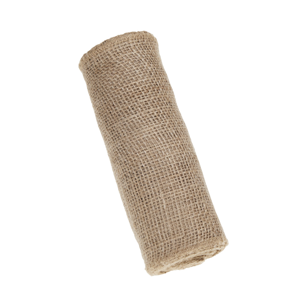 Love, Laugh, Craft Jute Naturalistic Needlework Fabric Precut Roll, 8" x 5-Yards, Natural