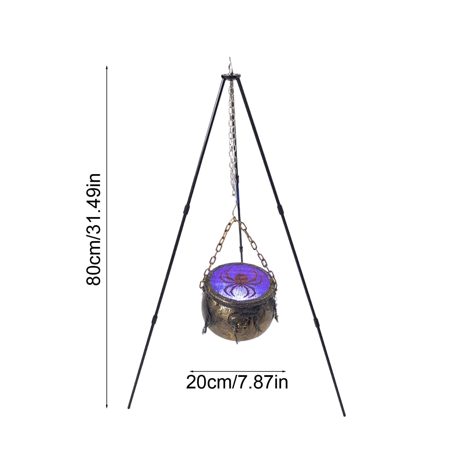 Muecwrye Halloween Decorations Outdoor, Halloween Clearance! Halloween Witches Cauldron with Lights, DIY Bubbling Cauldron Set Decor for Home Porch Outside, Halloween Party Supplies( Without Tripod)