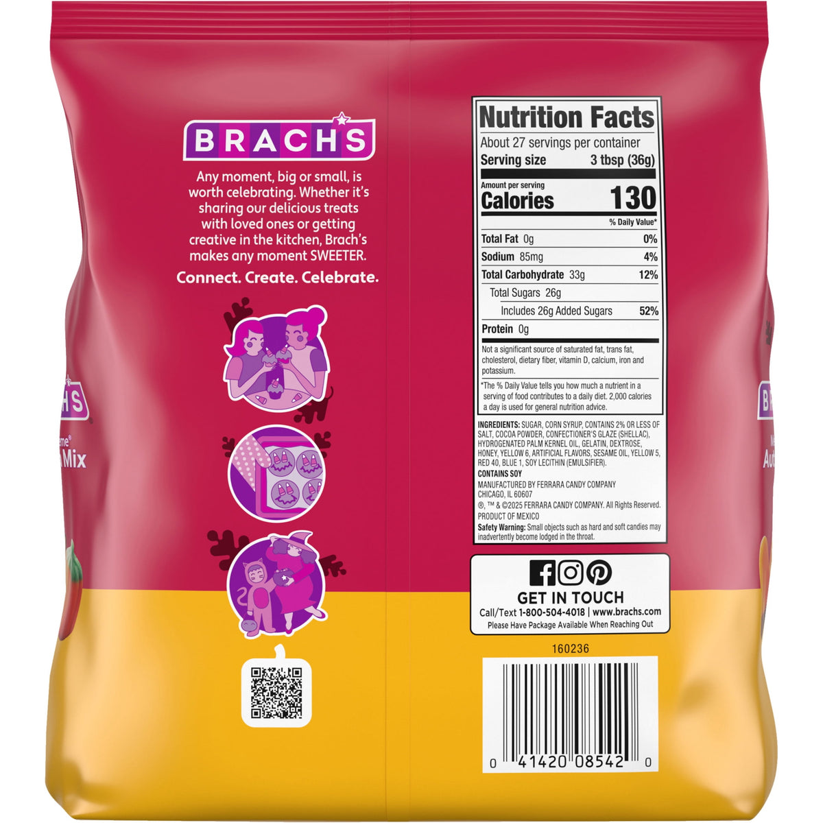 Brach's Mellowcreme Autumn Mix Candy, Halloween Candy, Fall Treats, 34 Ounce Bag