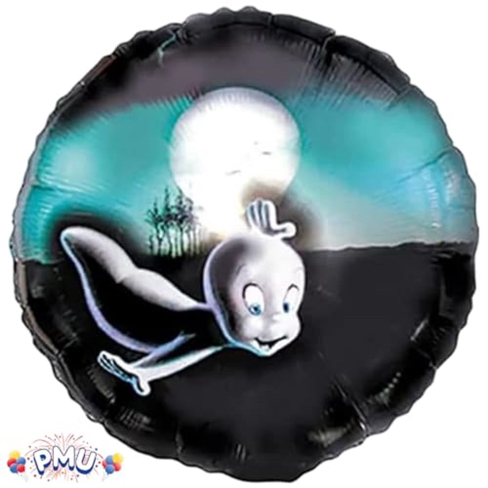PMU Halloween Flying Ghost 24 Inch Mylar-Foil Balloon (10/pkg) Pkg/1
