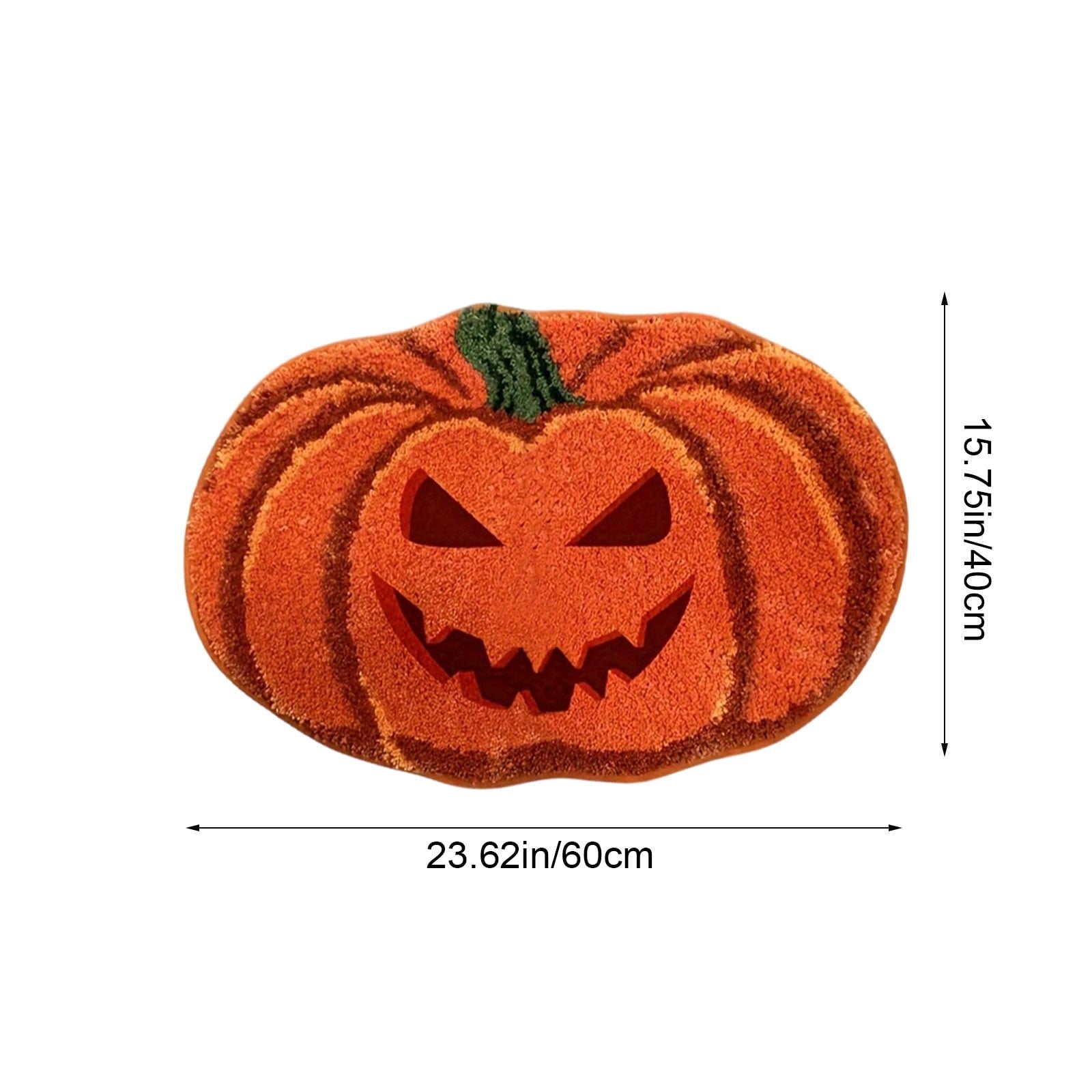 Xuniizn Halloween Mat, 16X24" Velvet Halloween Door Mat for Outside Entrance, Spooky Halloween Rug for Outdoor & Indoor, Non Slip Washable Halloween Doormat, Halloween Bathroom Decor