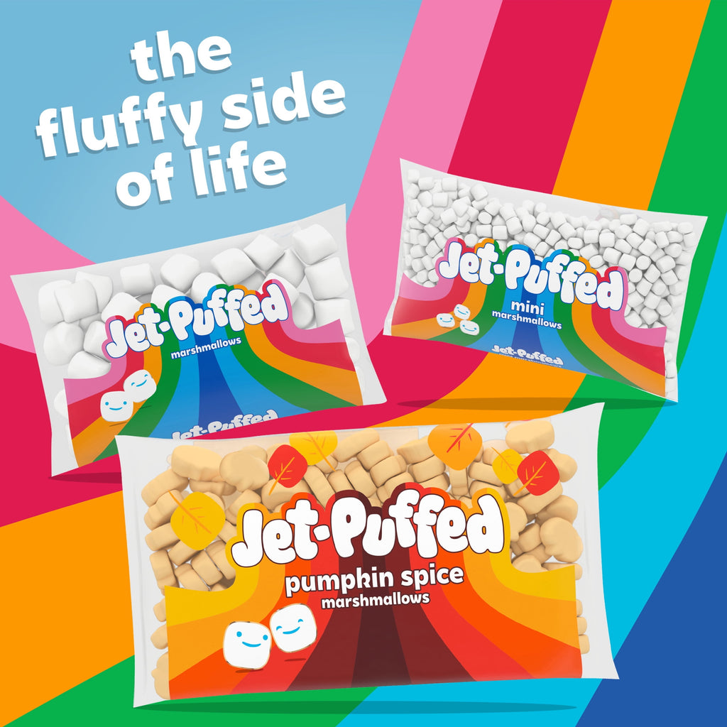 Jet-Puffed Pumpkin Spice Pumpkin-shaped Marshmallows, 8 oz. Bag