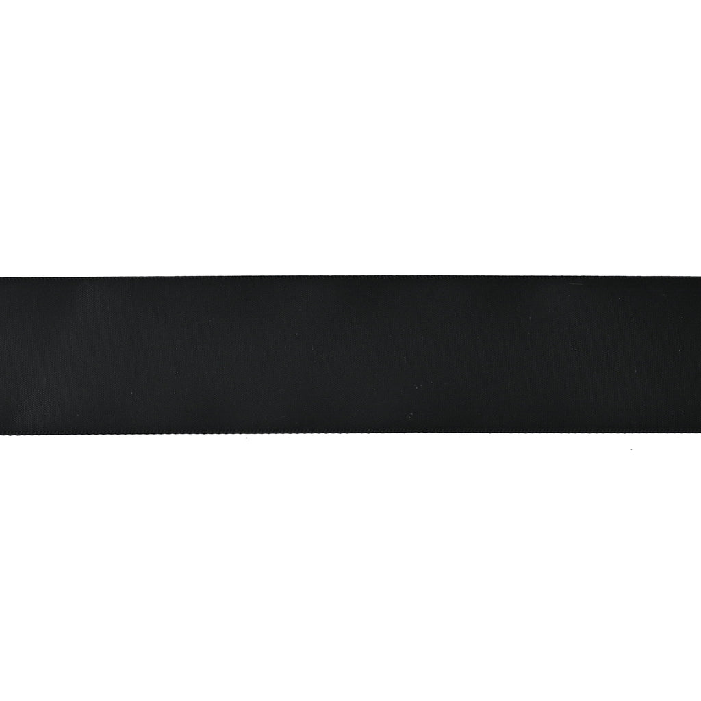 Gwen Studios 1.5" Black Satin Ribbon, 7 Yards