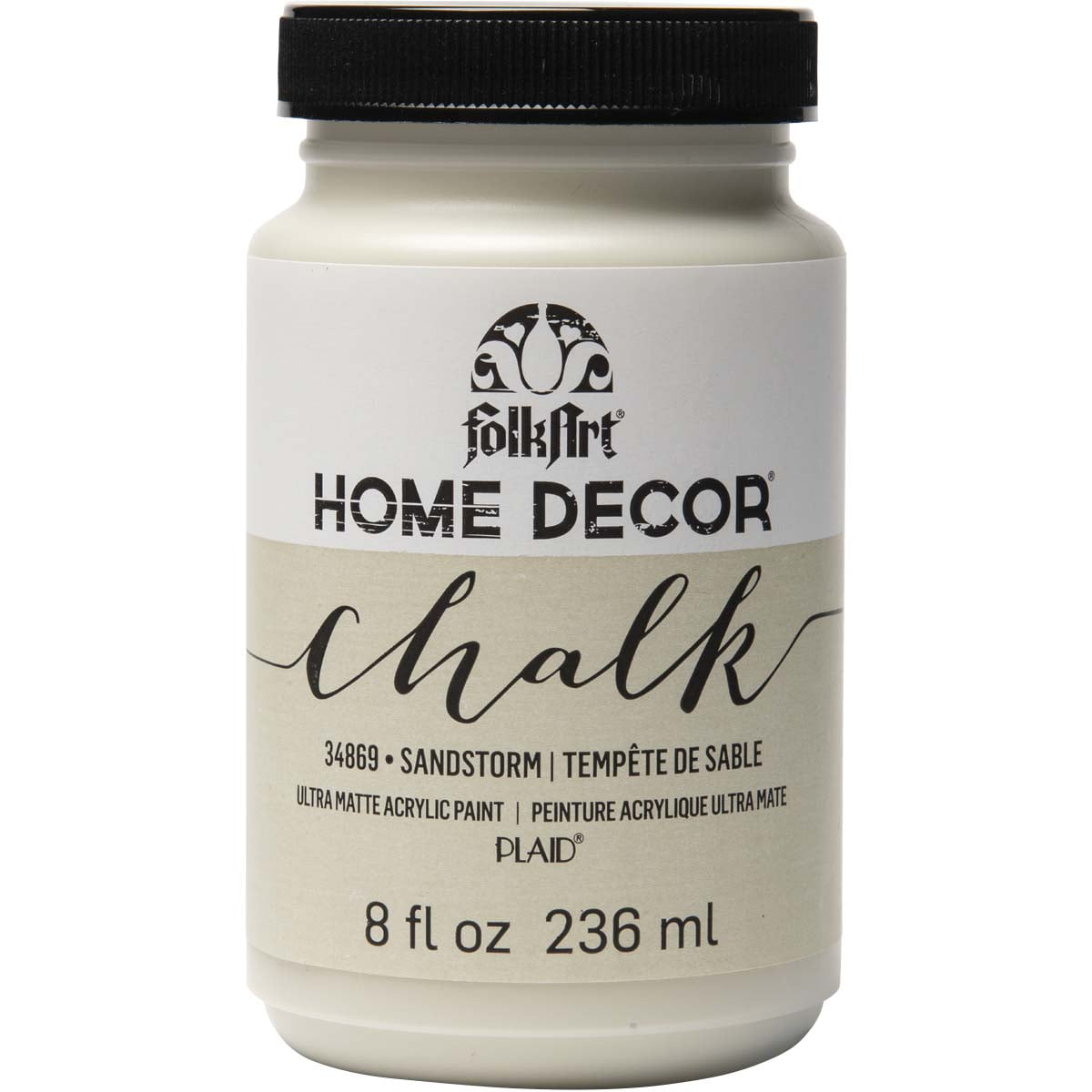FolkArt Home Décor Chalk Acrylic Craft Paint, Java, Ultra Matte Finish, 8 fl oz