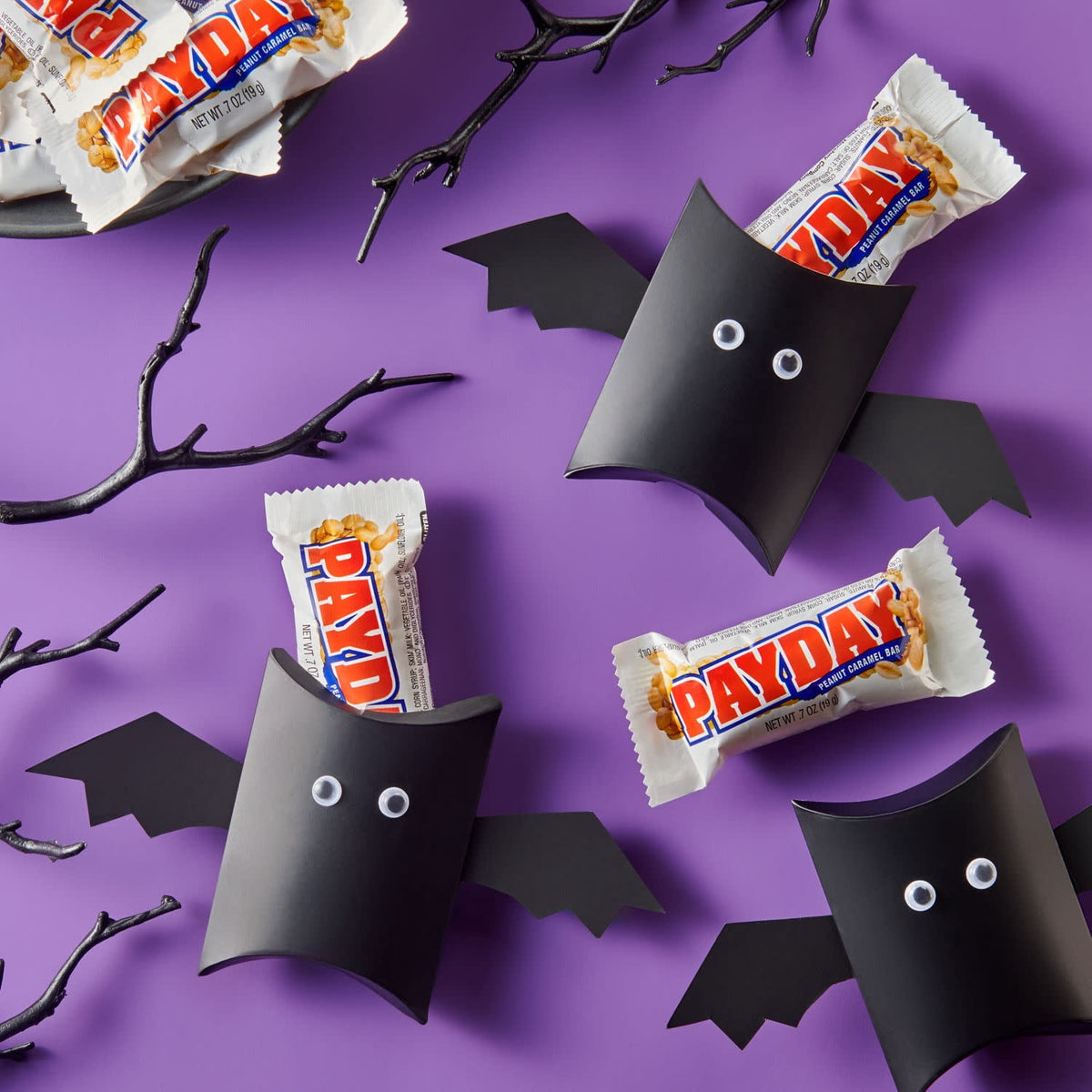 PayDay Peanut Caramel Snack Size, Halloween Candy Jumbo Bag, 20.3 oz