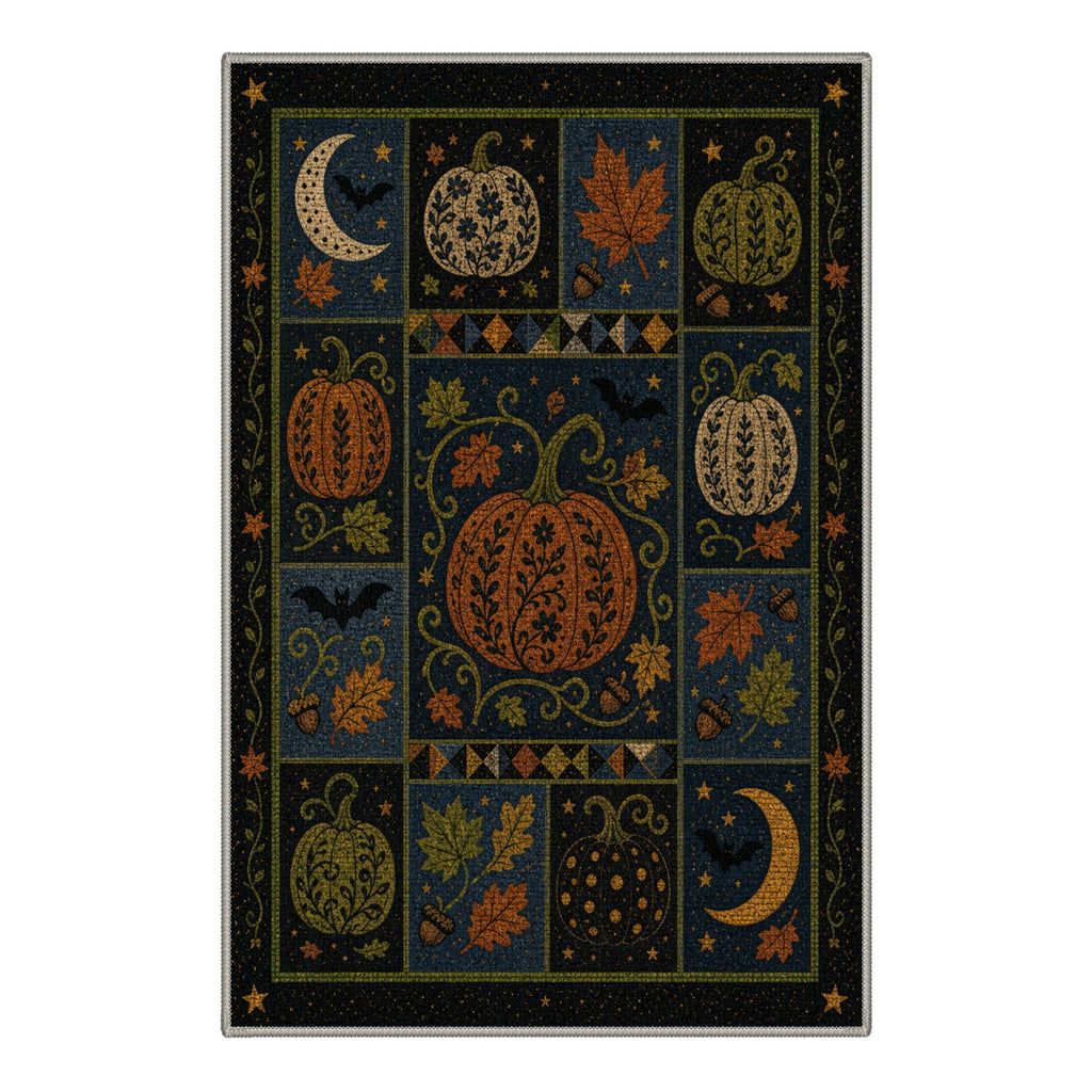 GENIMO 2'x7' Halloween Runner Rug, Washable Non Slip Soft Vintage Witch Indoor Outdoor Hallway Runner for Porch Patio Kitchen Entryway, Retro Sepia