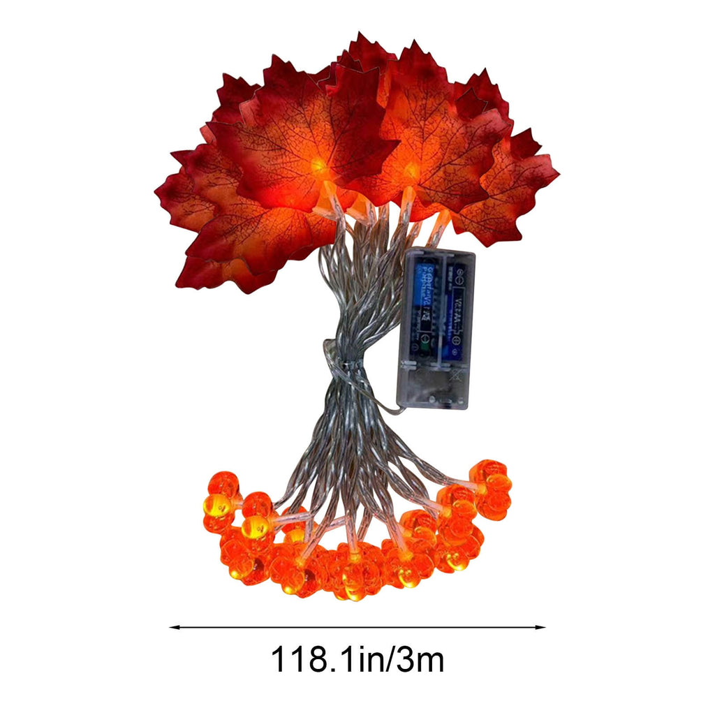 ASXITE Pumpkins Garland Lights Fall Decorations,String Lights Indoor Outdoor,Maple Leaf Pumpkin Lantern String Lantern String Thanksgiving Maple Leaf Lantern Halloween Pumpkin Decorative