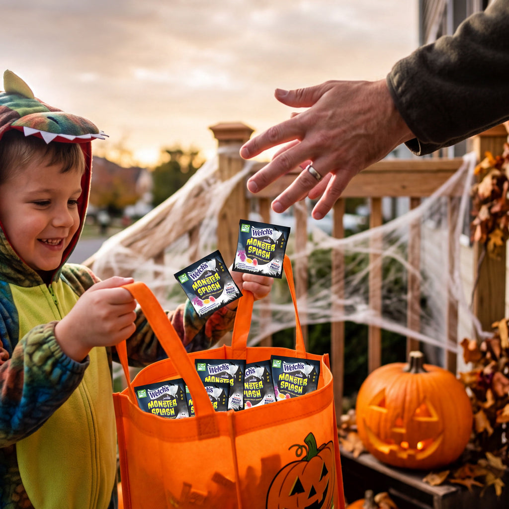 Welch's Juicefuls Monster Splash, Halloween Soft Kids Snacks, 0.5 oz, 16 Count