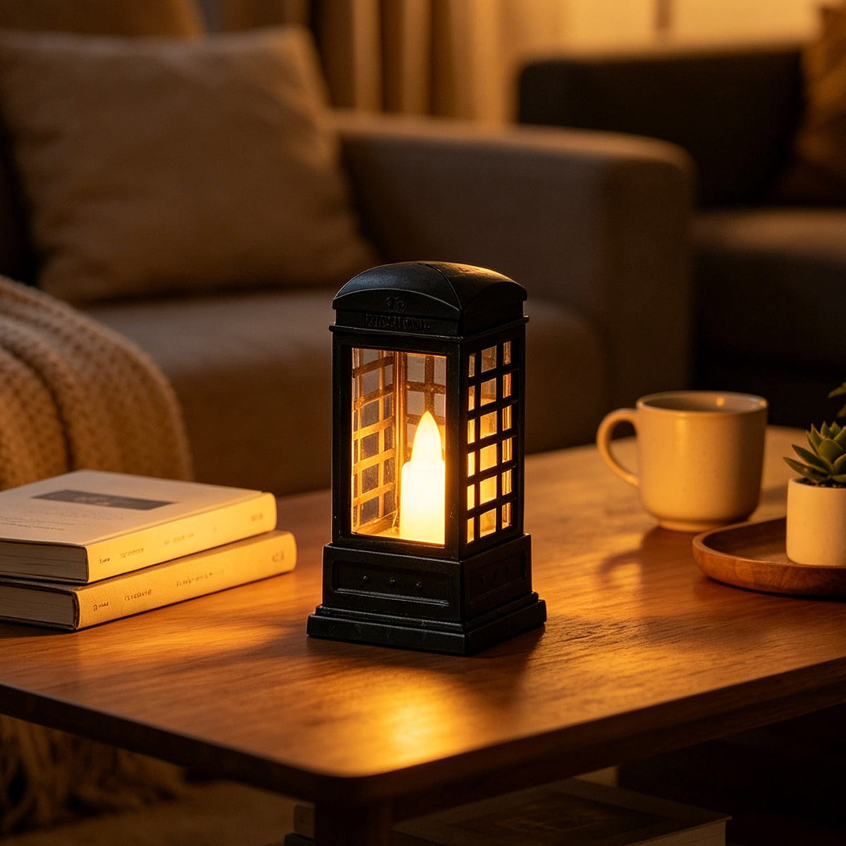 Djiypn Mini Lanterns 2Pack LED Small Lanterns Decorative Indoor Outdoor Hanging Lantern Decorative Candle Light Farmhouse Decor for Weddings Western Camping Party Halloween Christmas Decorations