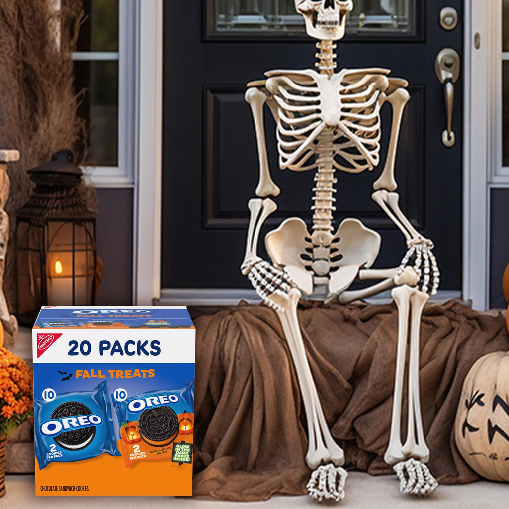 OREO Boo! Trick or Treat Halloween Cookies Variety Pack, 20 Snack Packs (2 Cookies Per Pack)