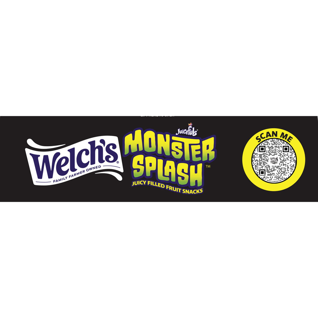 Welch's Juicefuls Monster Splash, Halloween Soft Kids Snacks, 0.5 oz, 16 Count