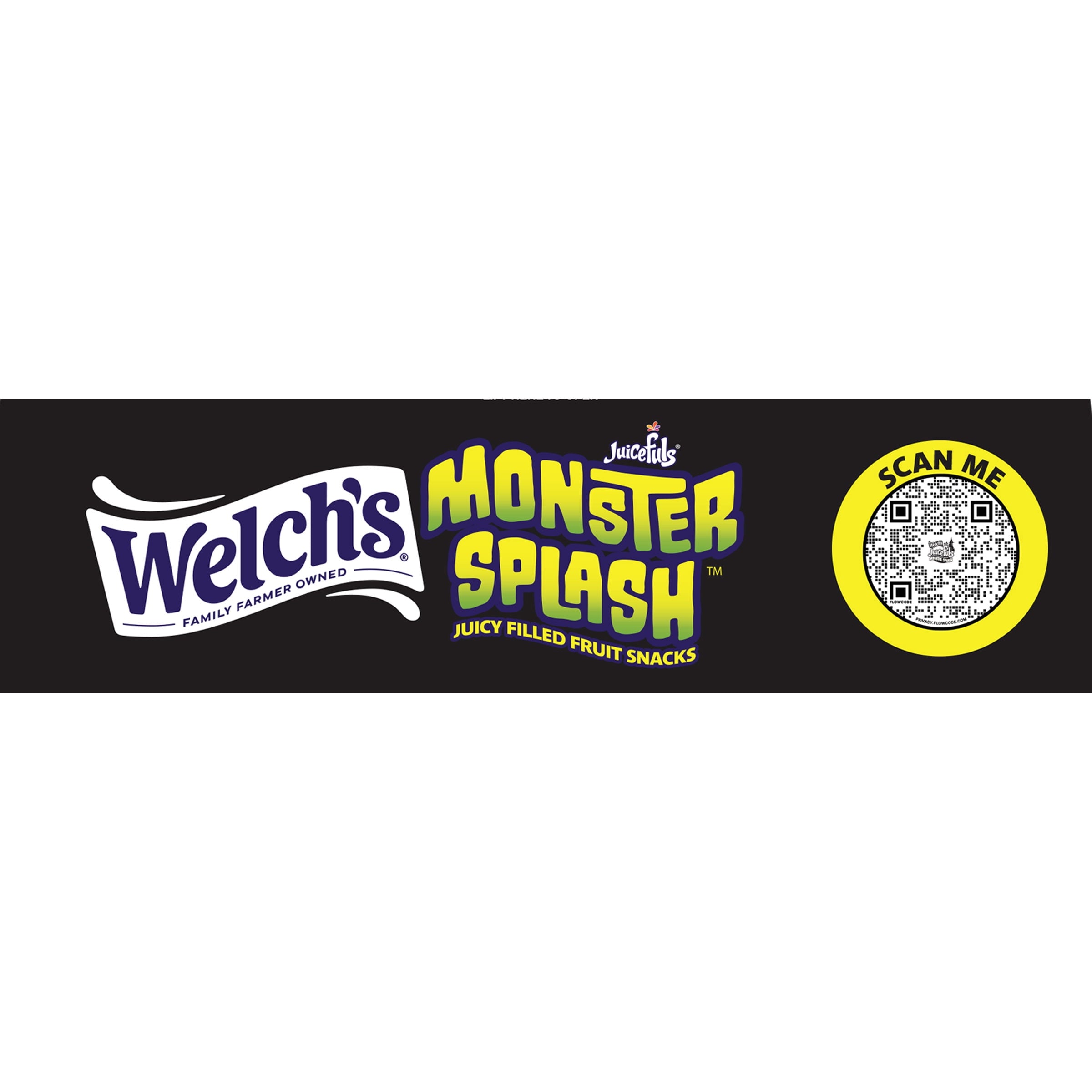 Welch's Juicefuls Monster Splash, Halloween Soft Kids Snacks, 0.5 oz, 16 Count