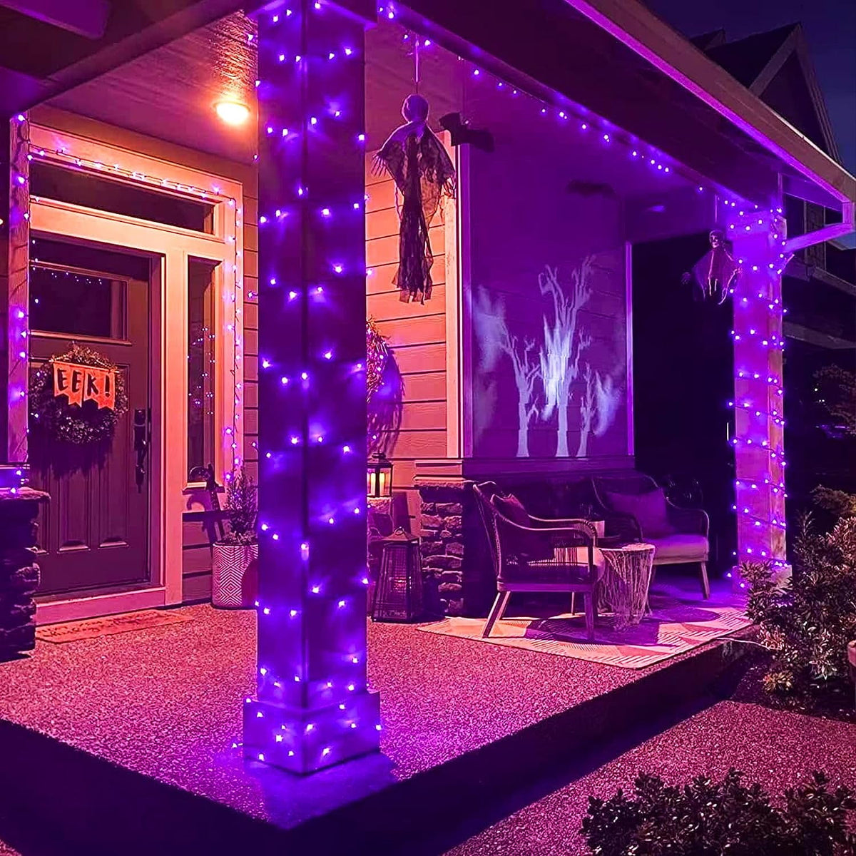 JMEXSUSS 200 LED Christmas Lights Indoor Outdoor, Connectable Warm White Christmas Tree Lights Clear Wire, 66 Ft Twinkle Fairy String Lights Plug in for Bedroom Wedding Christmas Tree Decorations