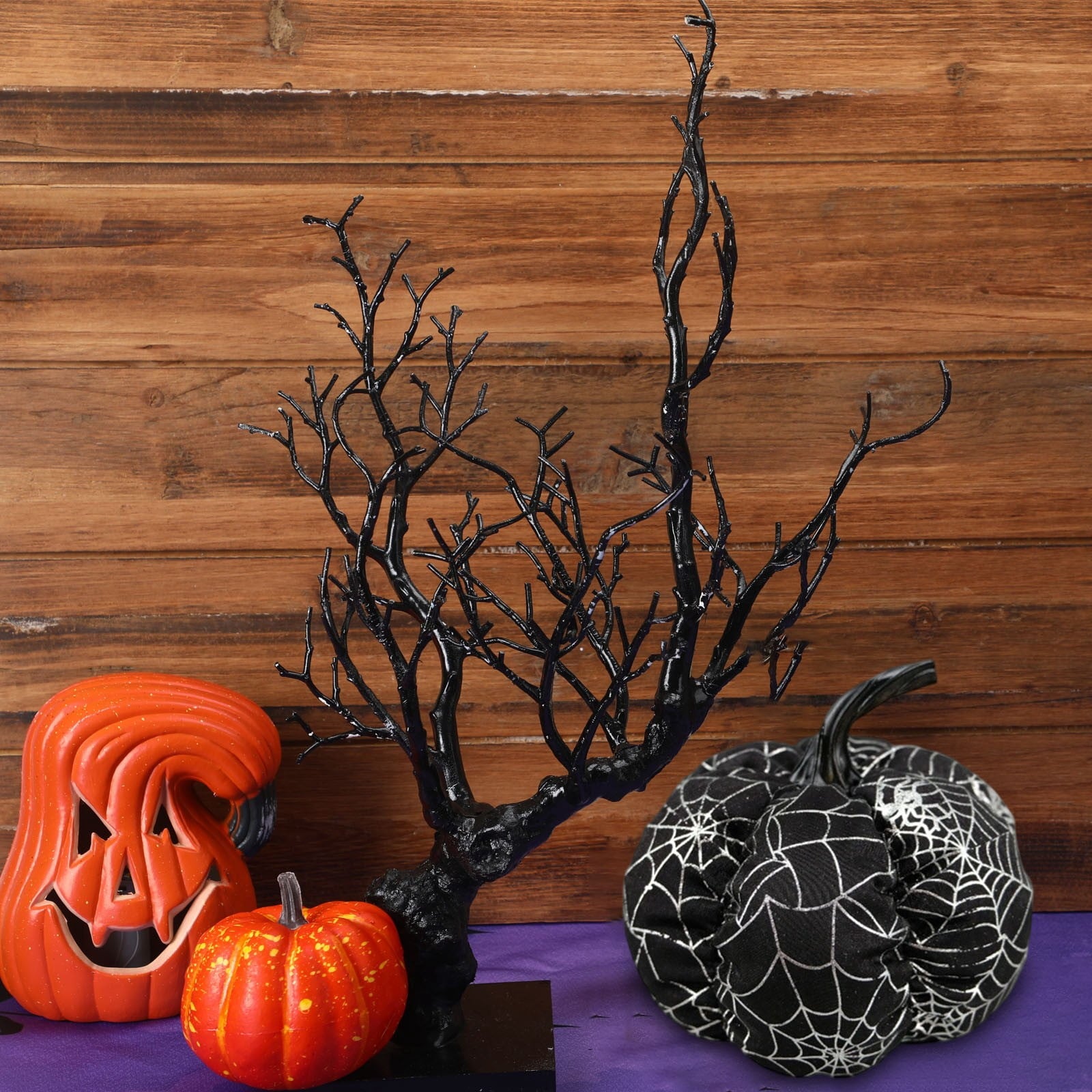 Yika Artificial Flower Black Rose Artificial Silk Flower Artificial Rose Suitable For Halloween Family Wedding Party Decoration