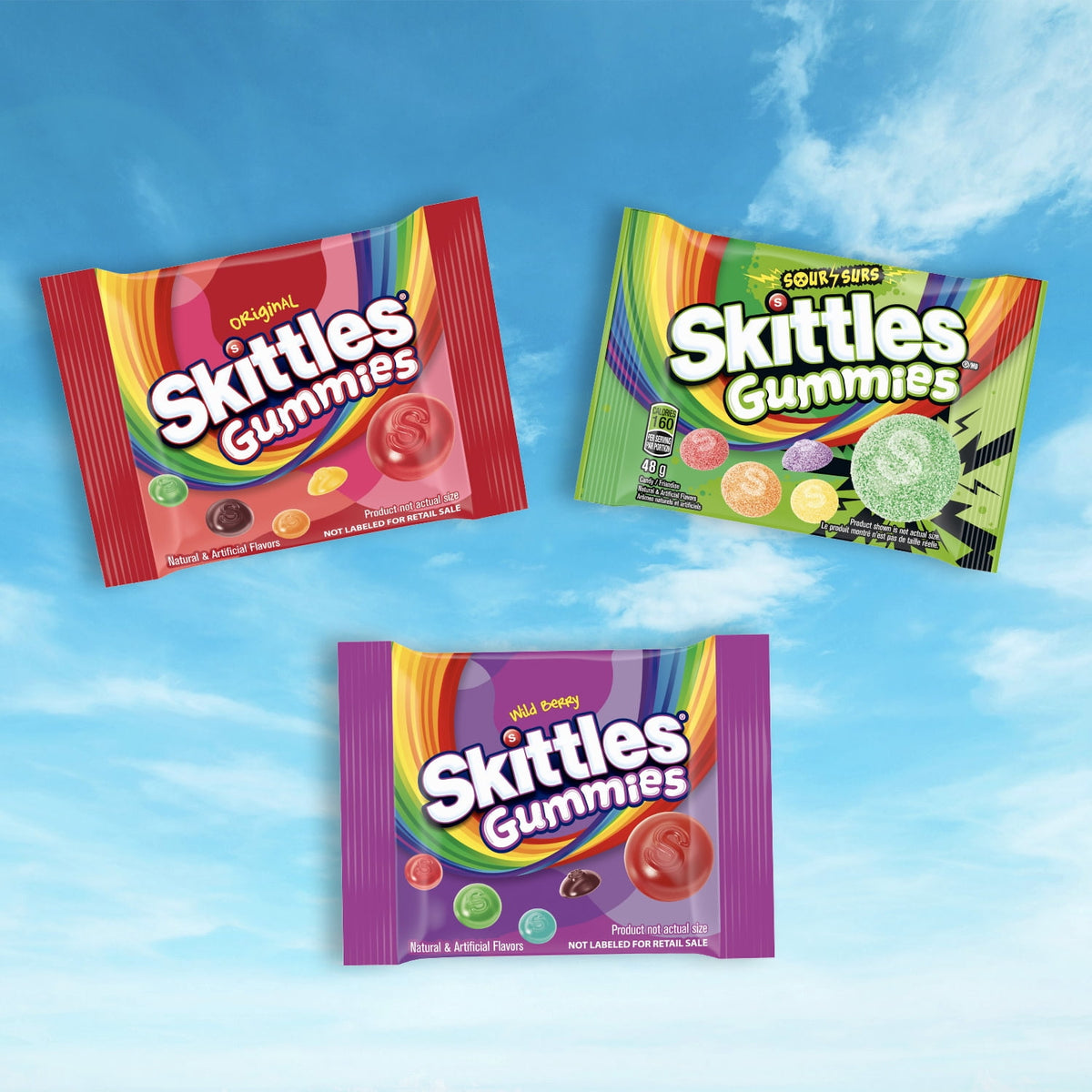 Skittles Gummies Fun Size Halloween Candy Variety pack Gummies Mix - 7.31 oz Bulk Bag