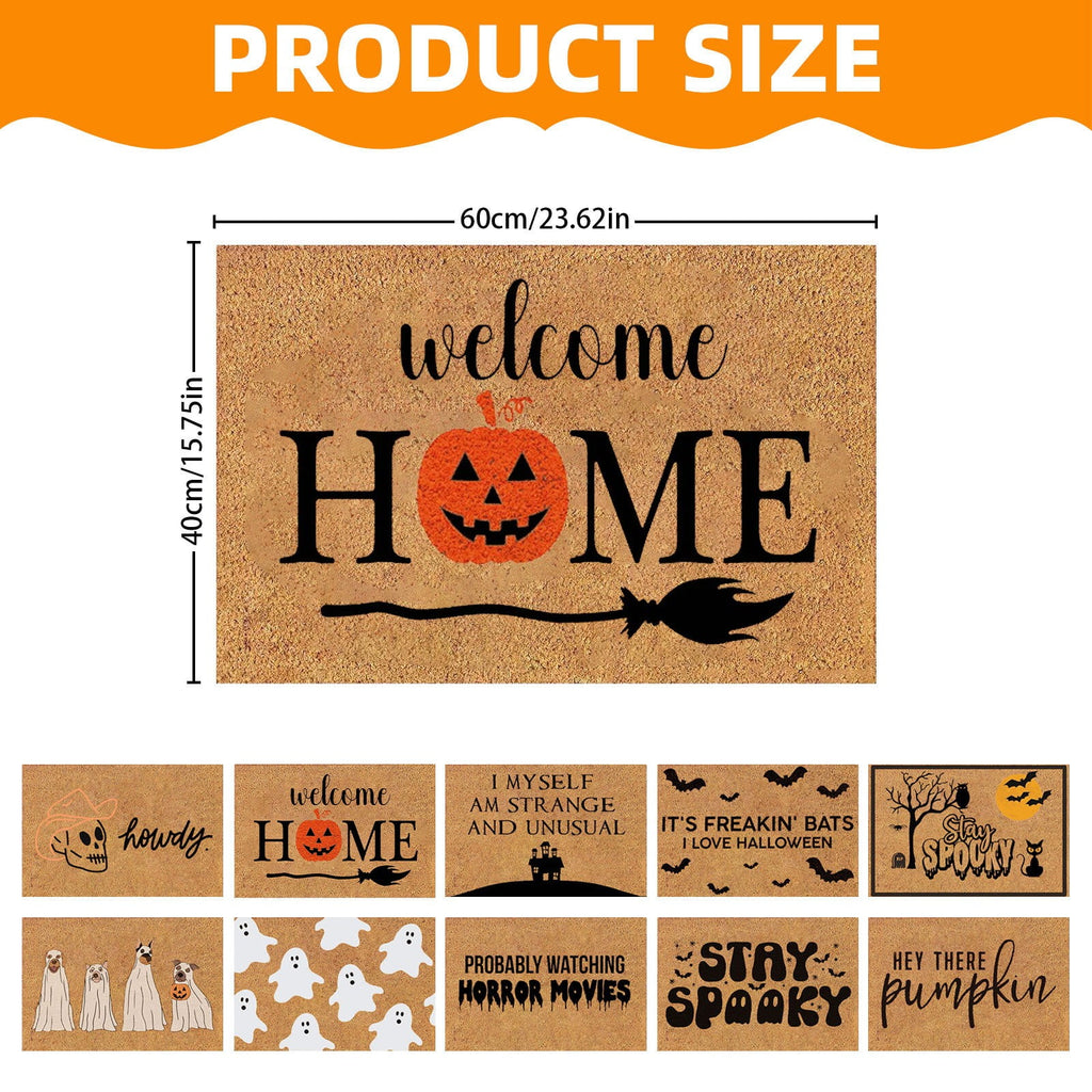 Yeetfub Warehouse Clearance 16x24IN Halloween Door Mat Pumpkin Funny Doormat All-Season Outdoor Indoor Doormat for Home Entrance Floor Outdoor Indoor Doormat for Outside Back Patio Floor Entry