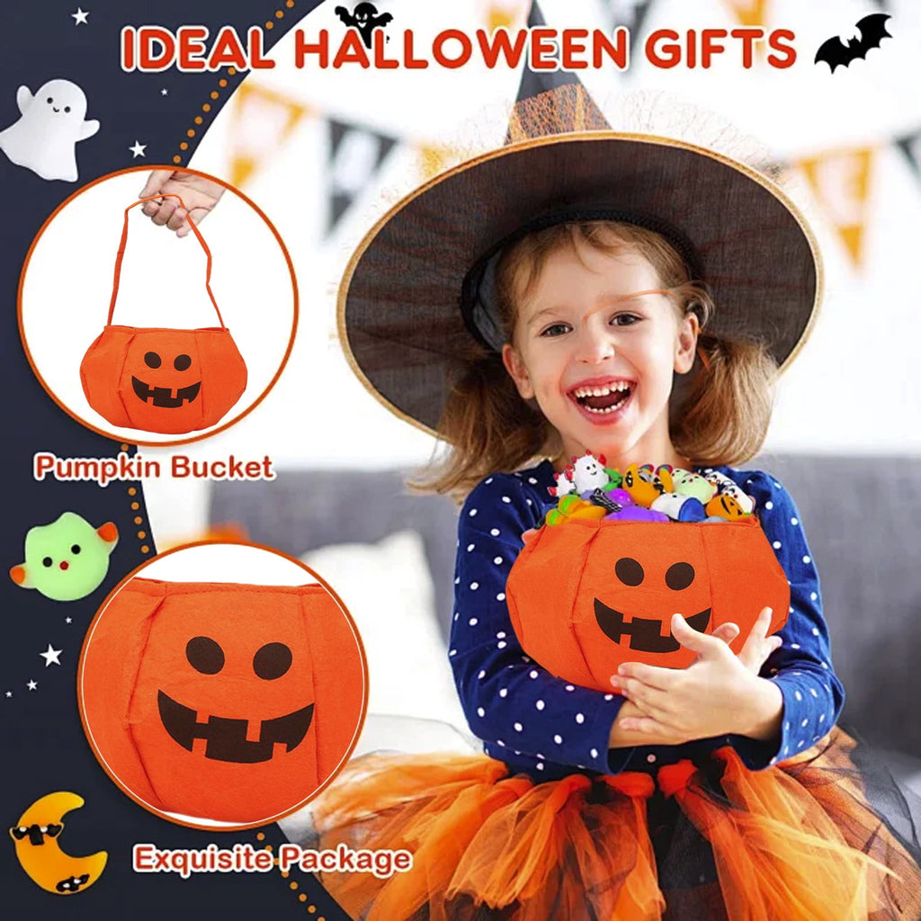 Gold Halloween Mini Cauldron Candy Holder Set, Witch Decor Tiered Tray Tabletop Decoration 8pcs