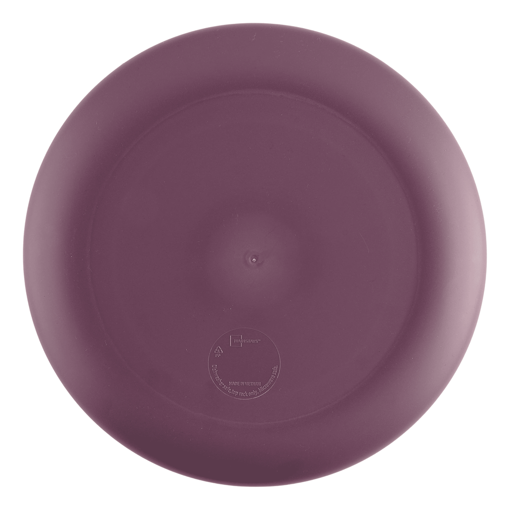Mainstays 10.5 in Round Plastic Halloween Bats Dinner Plate, Black
