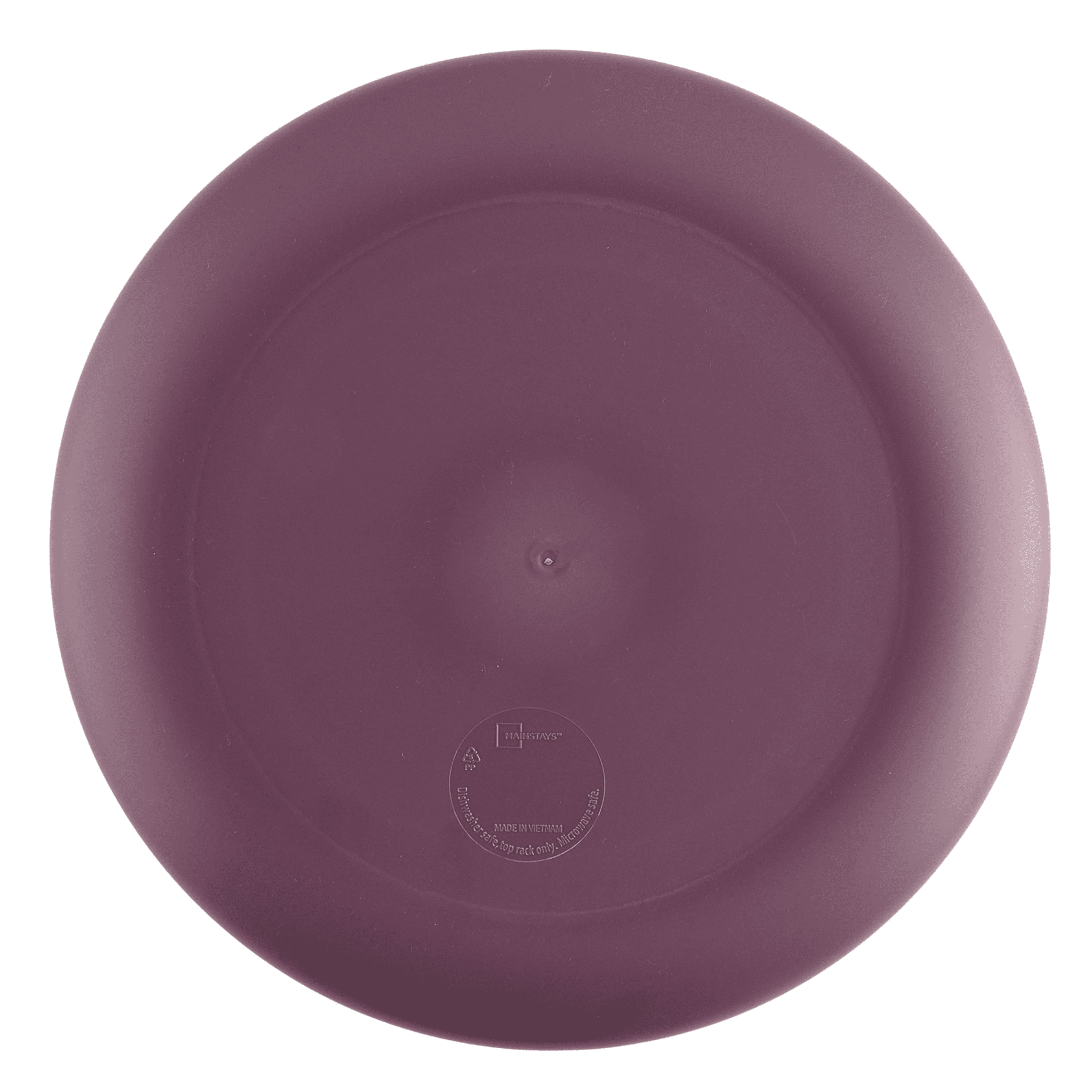 Mainstays 10.5 in Round Plastic Halloween Bats Dinner Plate, Black
