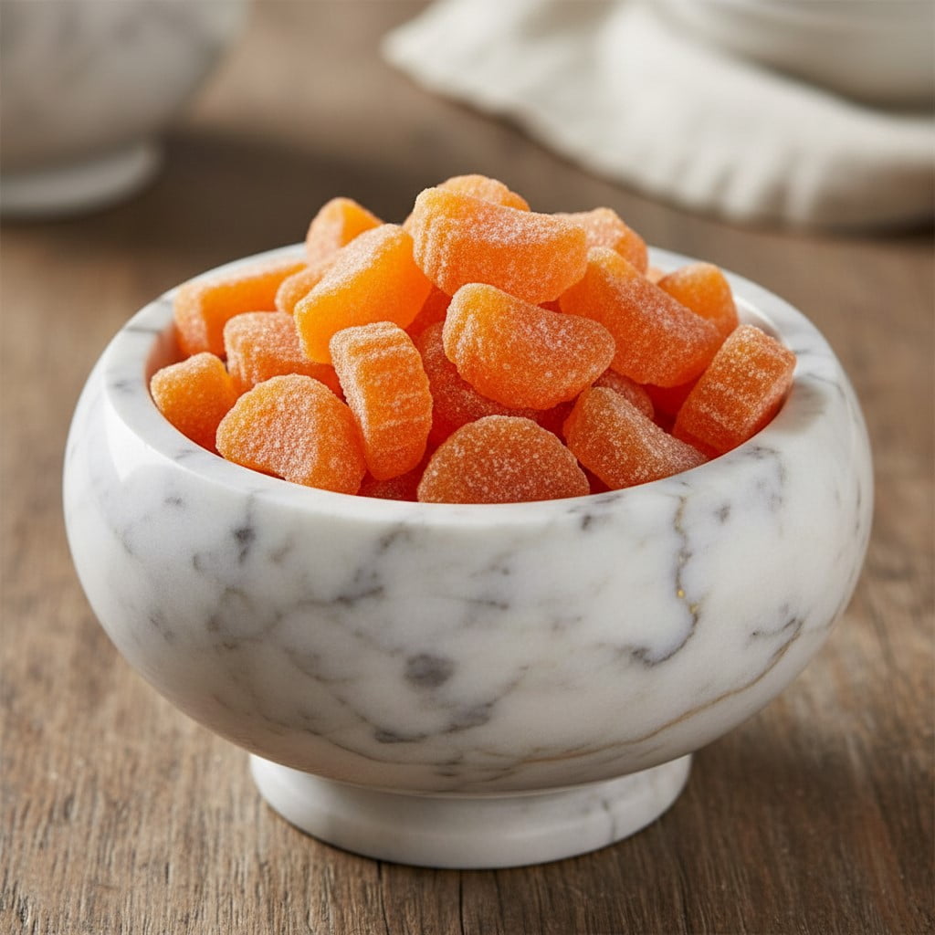 SweetGourmet Orange Fruit Slices, Sugar Coated Jelly Candy, 1-Pound Bulk Bag, Naturally Flavored, Gluten-Free