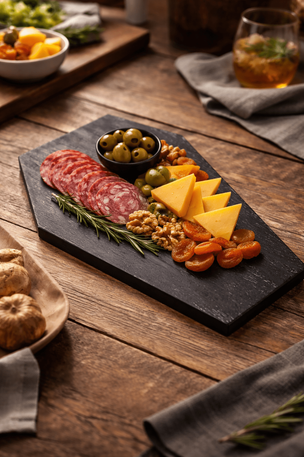 Way To Celebrate Halloween Black Mango Wood Coffin Serving Board