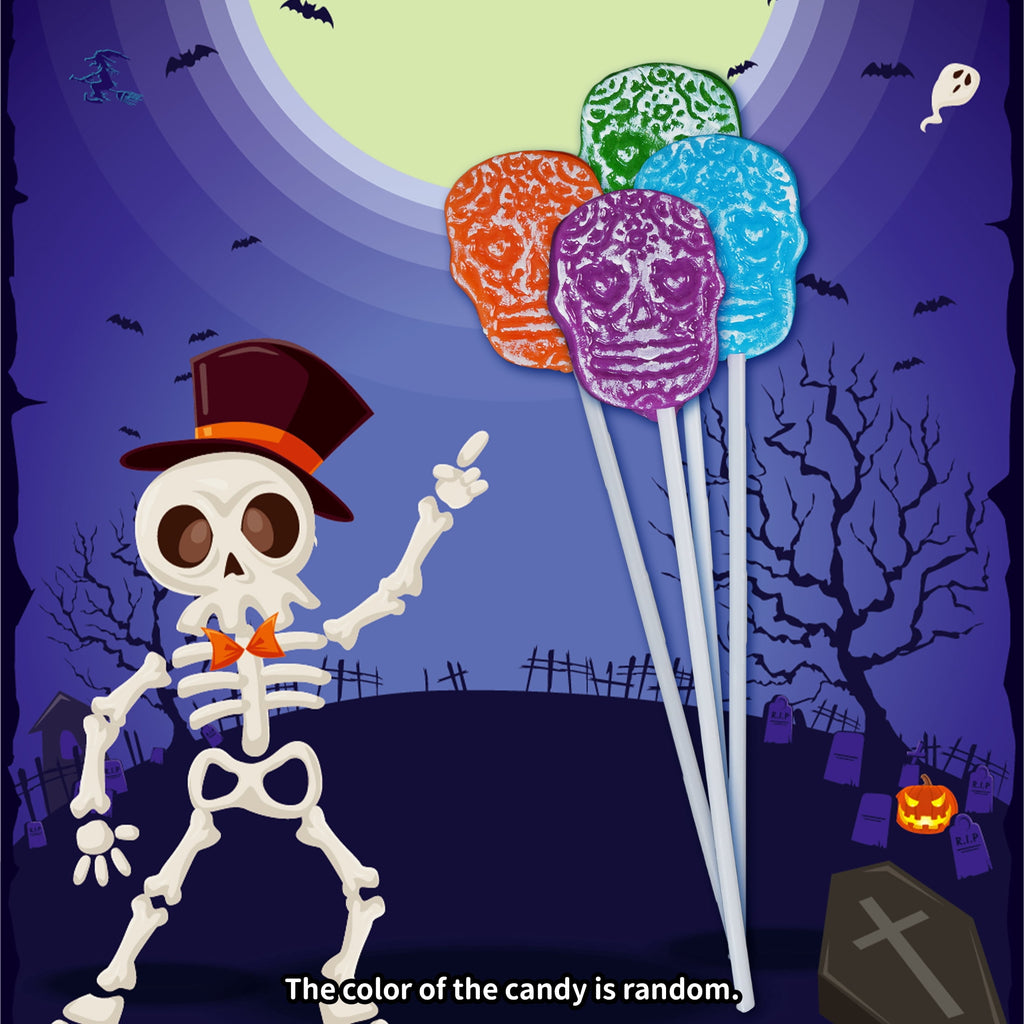 Amos Halloween Lollipop Bouquets, Assorted, Gluten, Milk and Nut Free, 1.76 oz, 5 Count