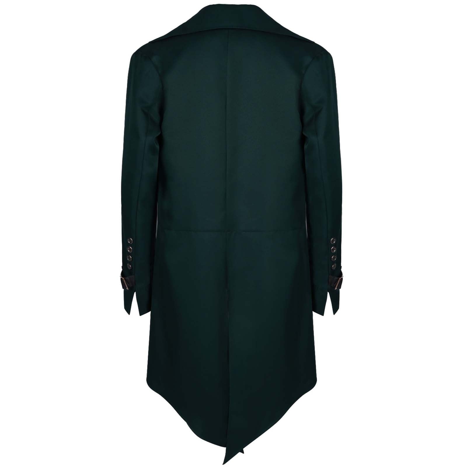 Men Clearance LYXSSBYX Mens Jackets Fall Fashion Halloween Men's Costume Men's Mid Length Retro Tuxedo Costume