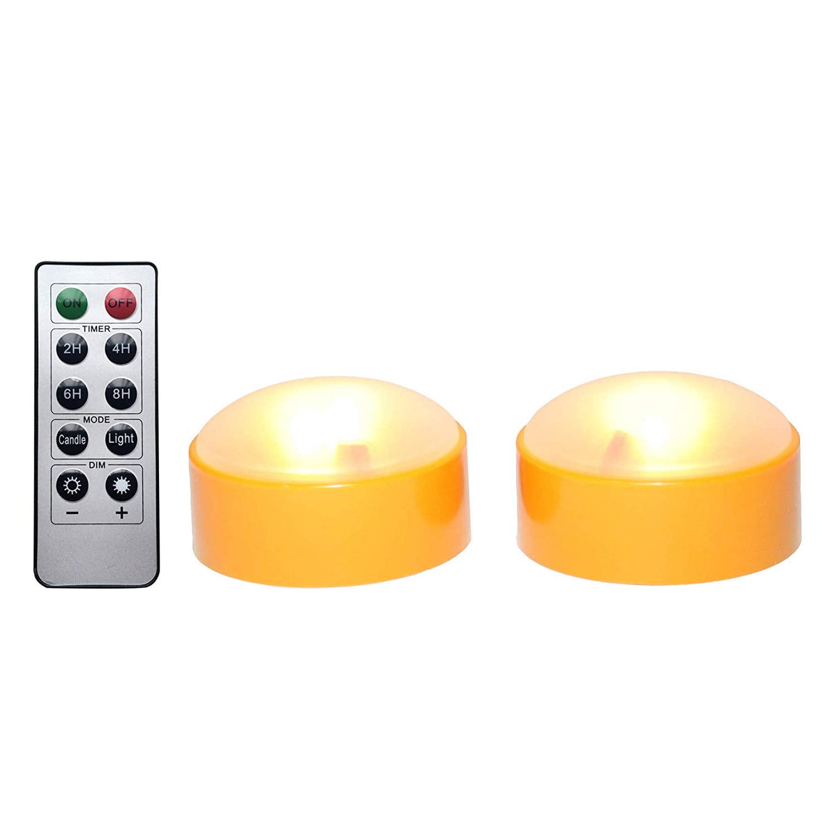 Halloween LED Pumpkin Lights Battery Operated - Orange Pumpkin Lights with Timer and Remote Halloween Decor - Halloween Jack-O-Lantern Decoration Outdoor - Flameless Pumpkin Candles 2-pack