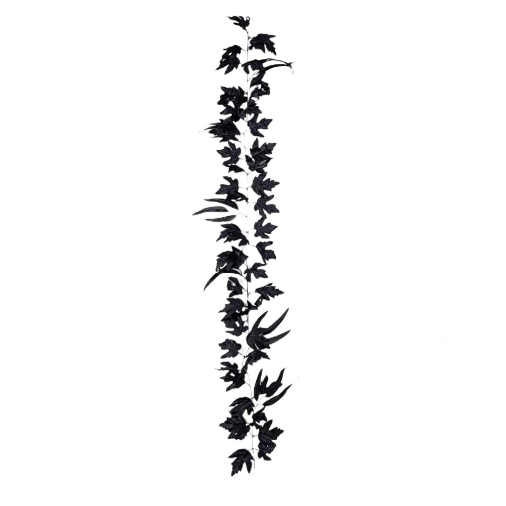 WKSCLPAI Halloween Maple Leaf Garland, Fall Vine Wreaths for Autumn Festivities Decor,Seasonal Garlands for Home,Halloween & Fall Decorations