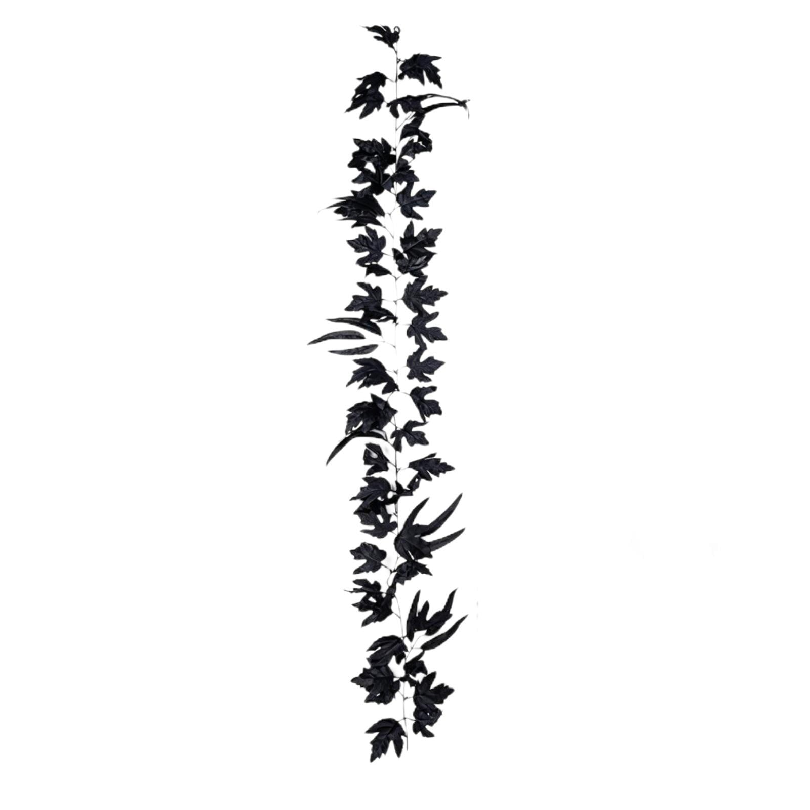 WKSCLPAI Halloween Maple Leaf Garland, Fall Vine Wreaths for Autumn Festivities Decor,Seasonal Garlands for Home,Halloween & Fall Decorations