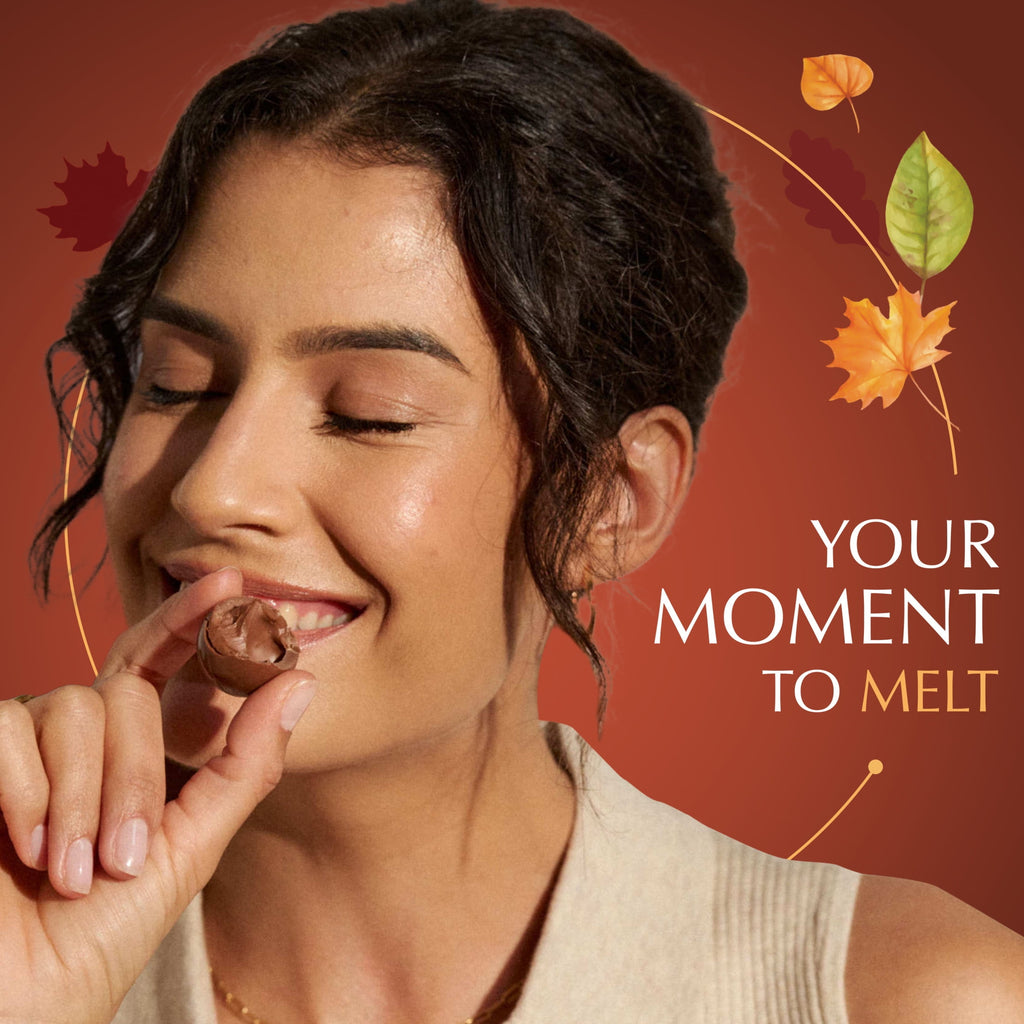 Lindt LINDOR Fall Pumpkin Spice Milk Chocolate Candy Truffles, 5.1 oz. Bag