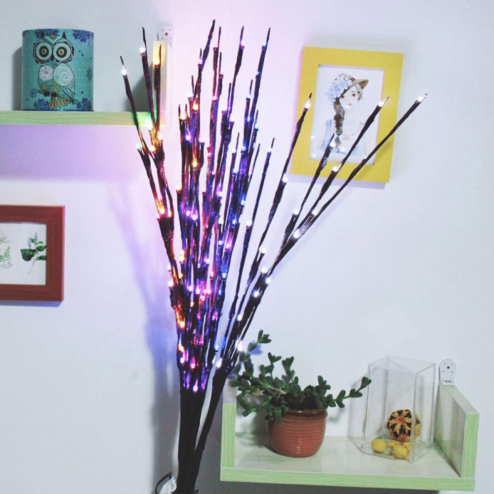 Pretty Comy LED Lighted Branches Vase Decorations Pink, 30"