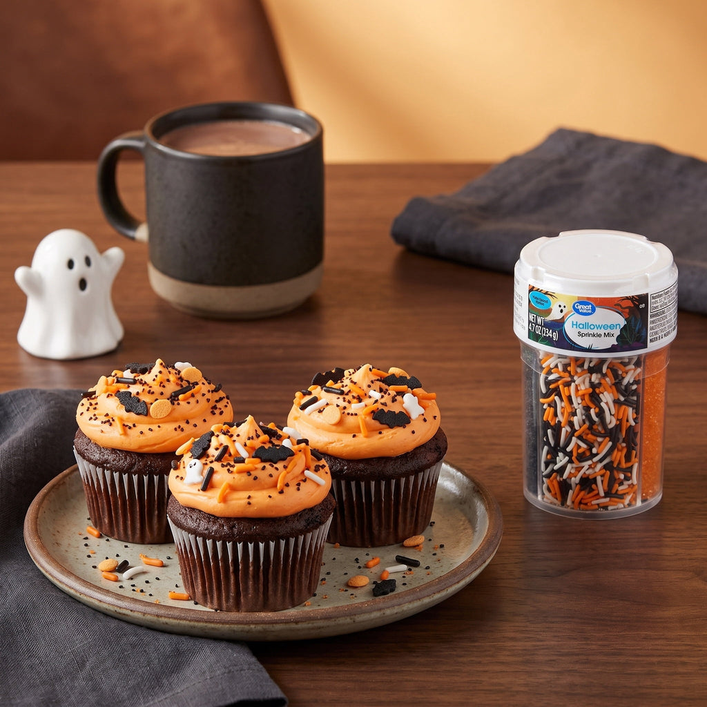 Great Value Halloween 4-Cell Decorating Sprinkle Mix, 4.7 oz