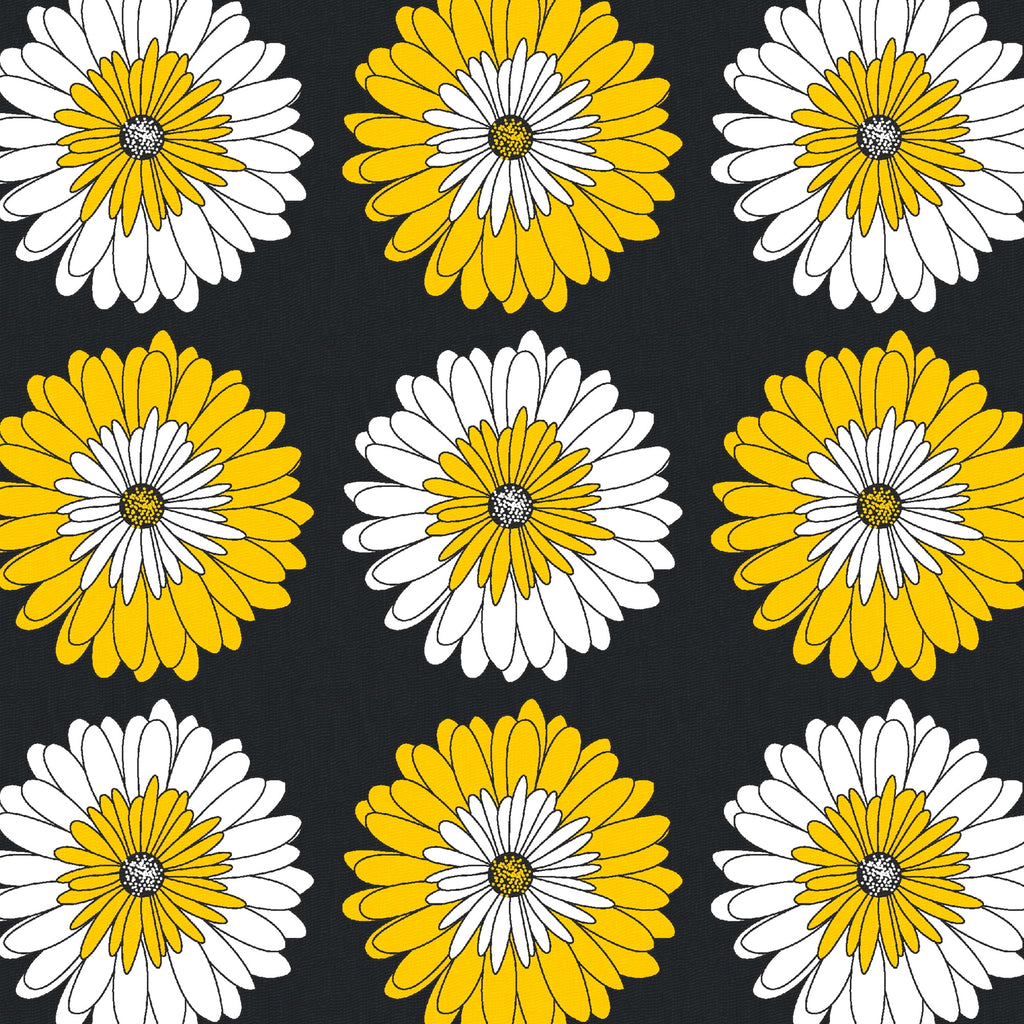 Fat Quarter 100% Cotton Daizy, Yellow, 18"x 21" for Quilting & Sewing, 1 Each