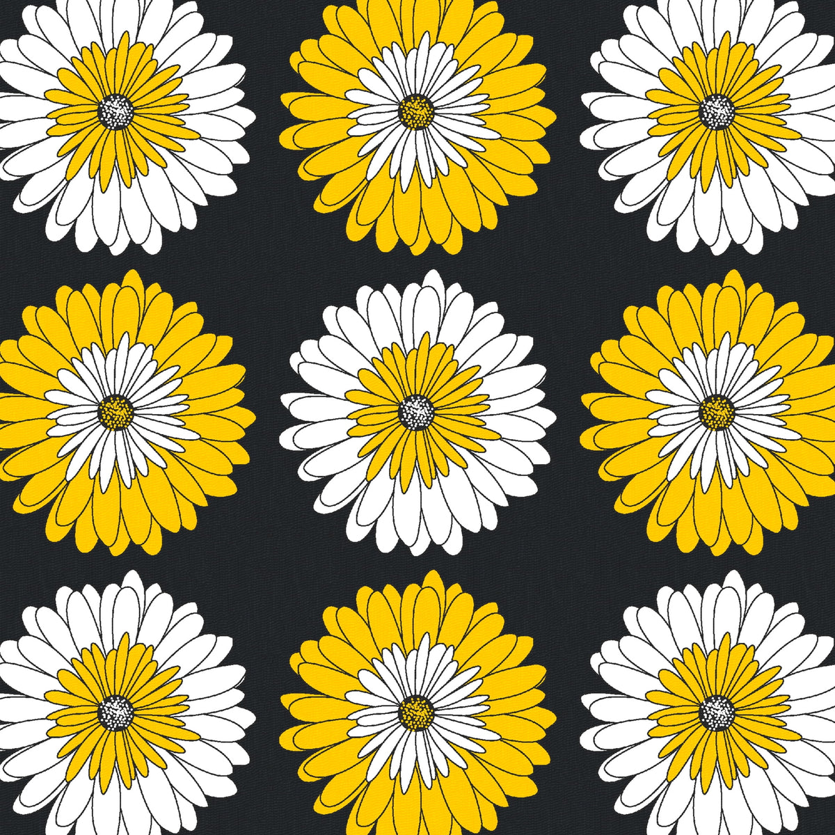 Fat Quarter 100% Cotton Daizy, Yellow, 18"x 21" for Quilting & Sewing, 1 Each