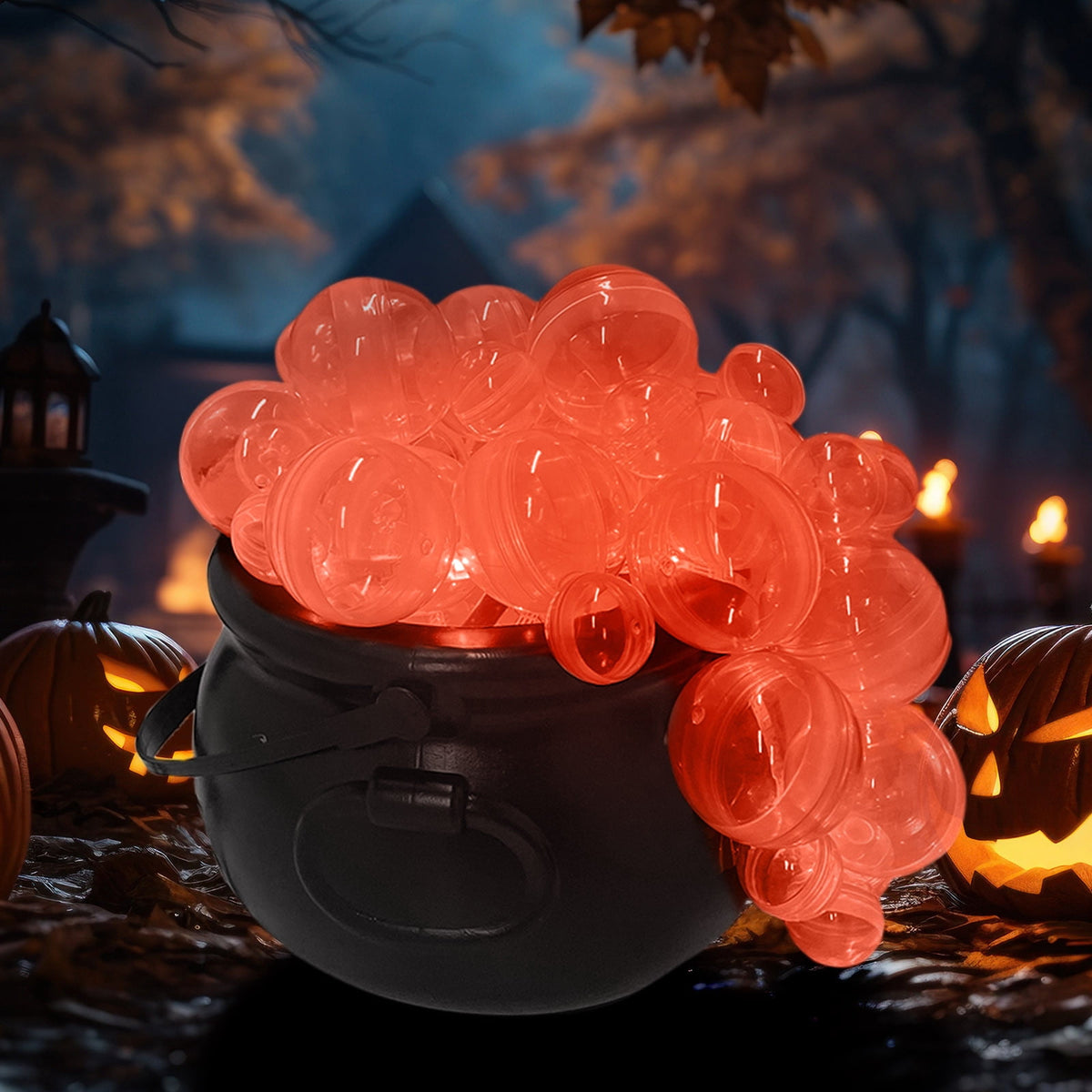 Muecwrye Halloween Decorations Outdoor, Halloween Clearance! Halloween Witches Cauldron on Tripod with Lights, DIY Bubbling Cauldron Set Decor for Home Porch Outside, Halloween Party Supplies