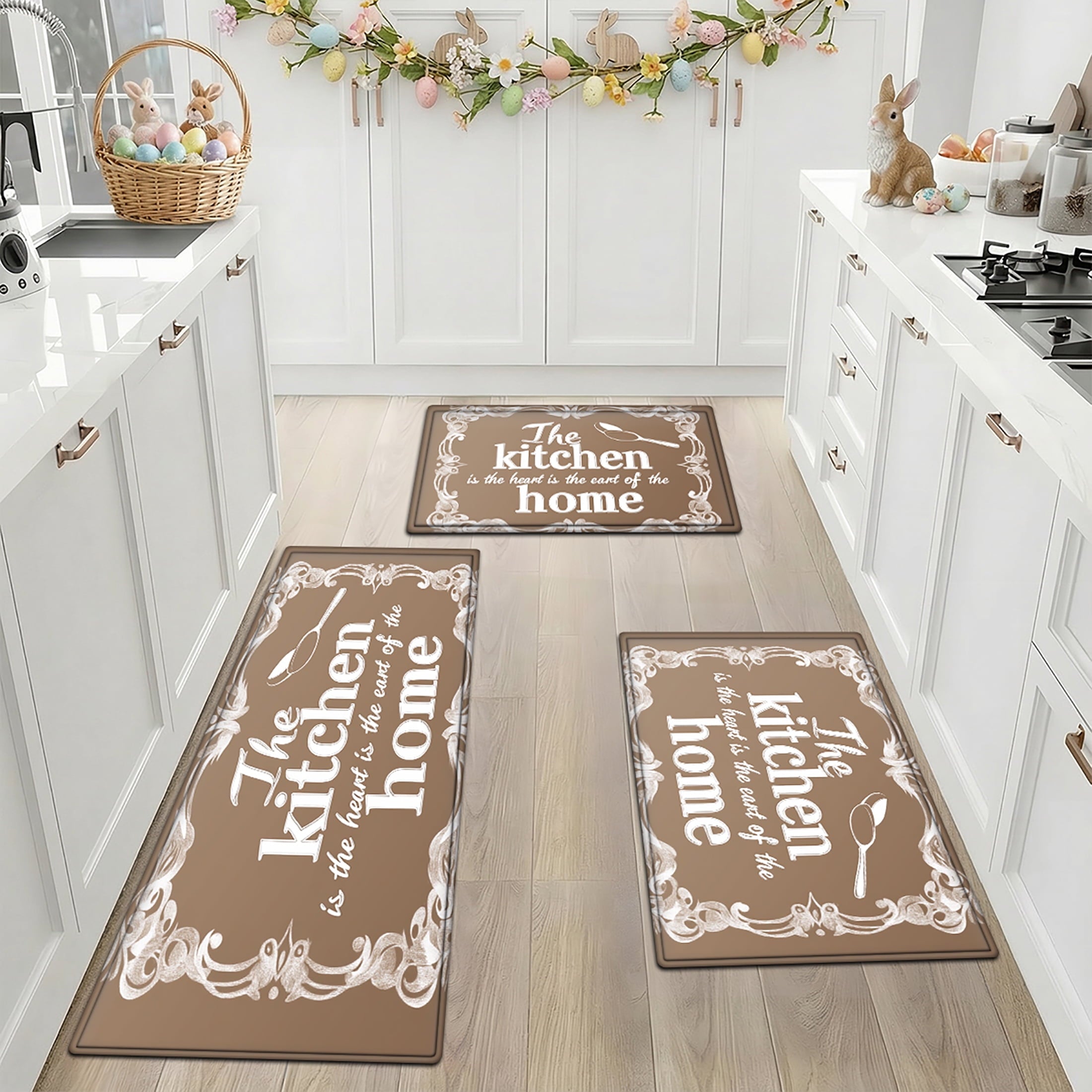 YIMEIS Halloween decoration Kitchen rugs Washable flannel Printed Area Rug and Mats DoorMats, bath mat,Autumn and Winter Festival Decoration-Halloween Undead 15.7'' x 23.6''