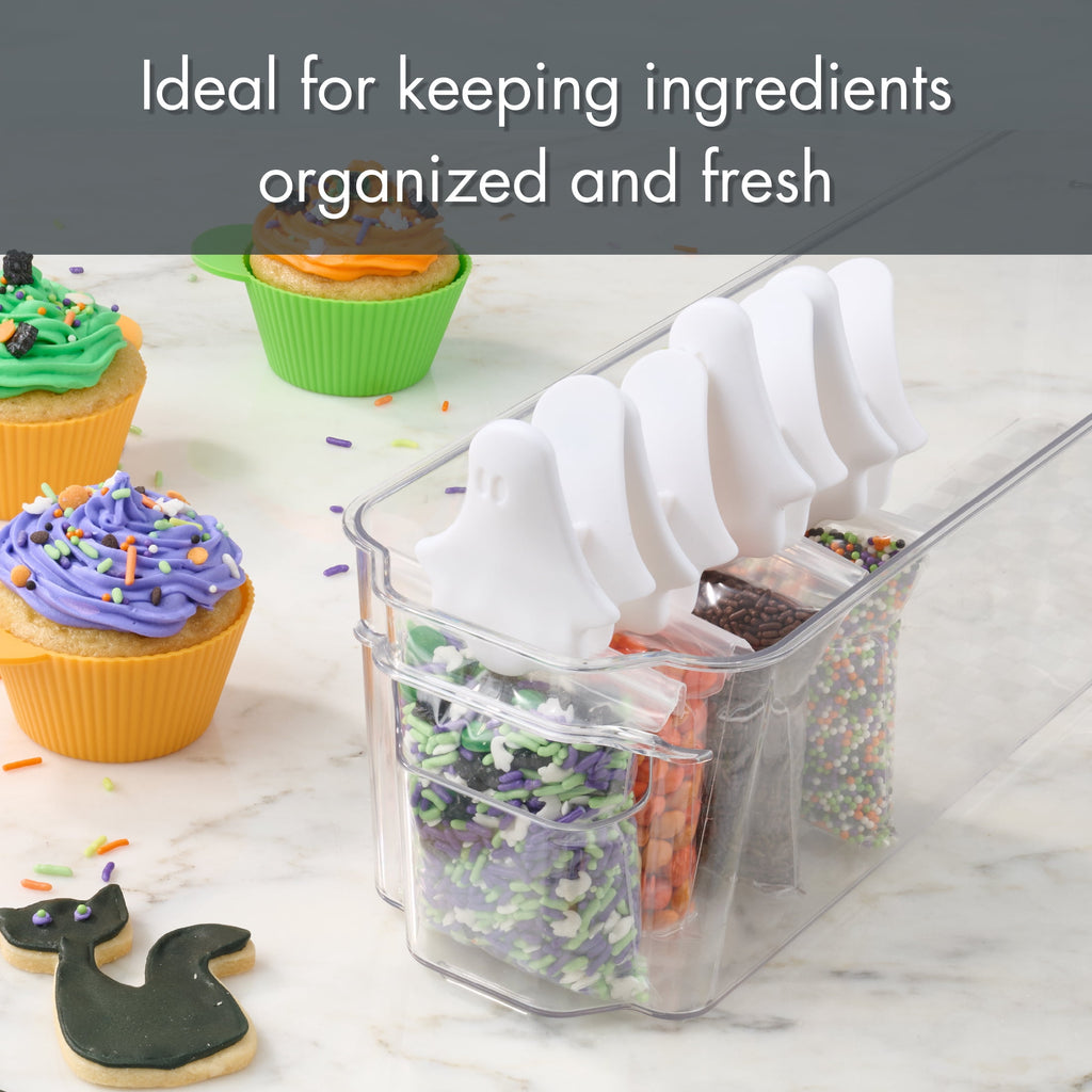 Way To Celebrate 4-Piece Bag Clips, Ghost, White