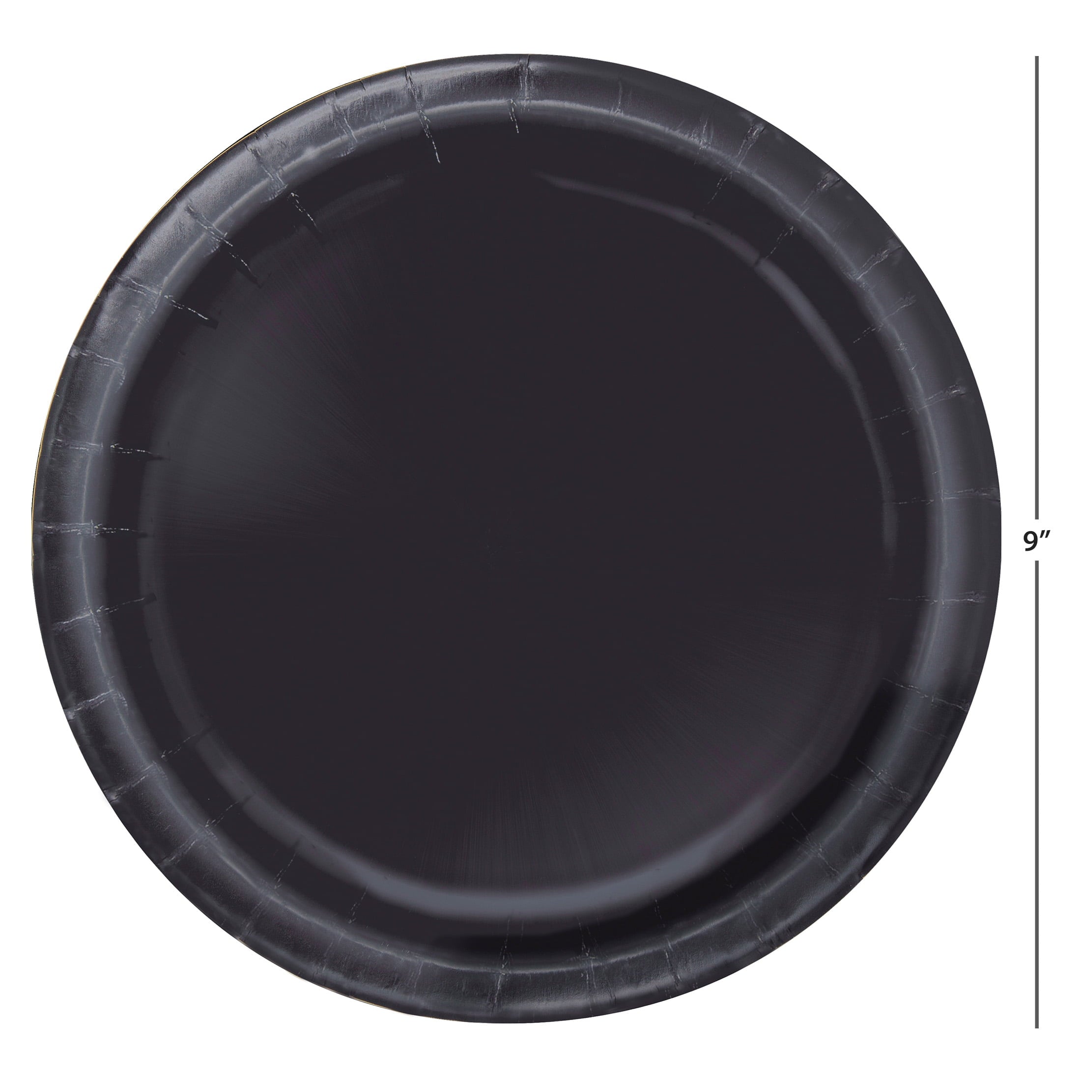 55 Count 9IN Black Paper Dinner Plates by Way To Celebrate