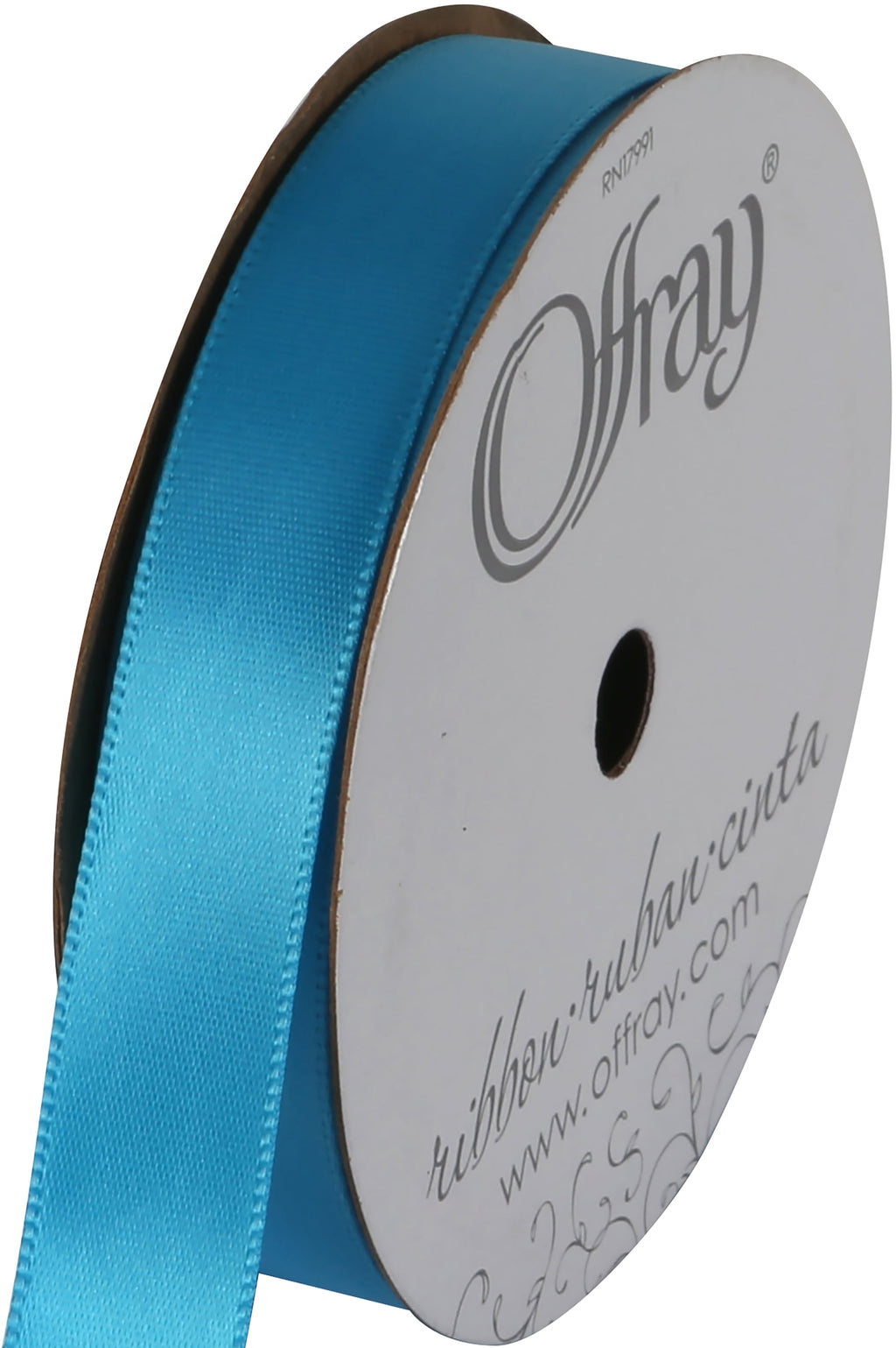 (3 pack) Offray Ribbon, Forest Green 5/8 inch Single Face Satin Polyester Ribbon, 18 feet
