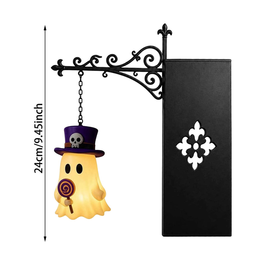 Nkmbld Halloween Bookshelf Lamp, Vintage Library Lantern Decorative Bookshelf Lighting, Hanging Ghost Lantern Book Shelf Light, Halloween Decorations Indoor