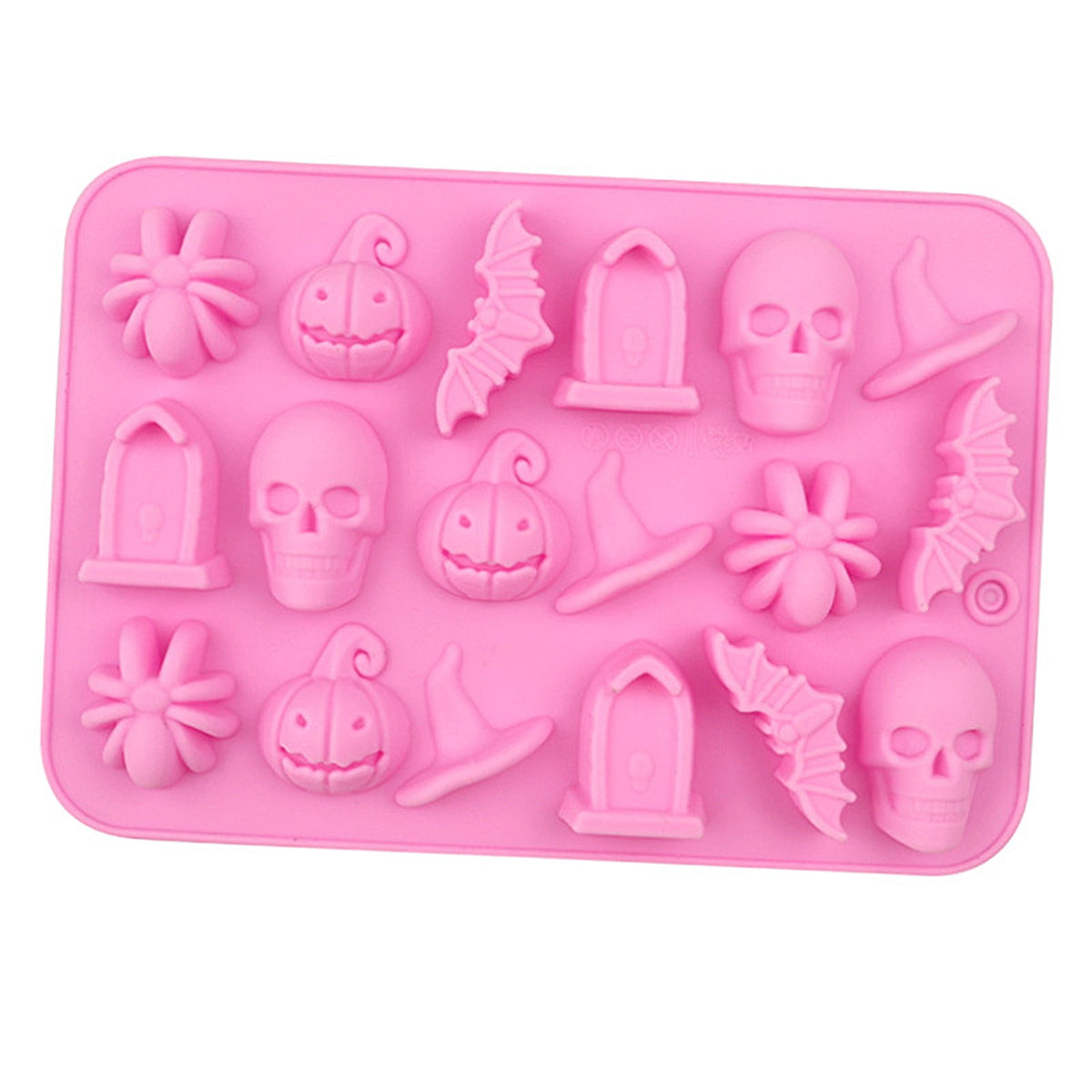 Halloween Silicone Molds for Halloween Candy,Chocolate,Gummy and Halloween decor,Jack O Lantern Candy Mold,Easy Release Spider Witch Hat Pumpkin Fondant 3D Mold