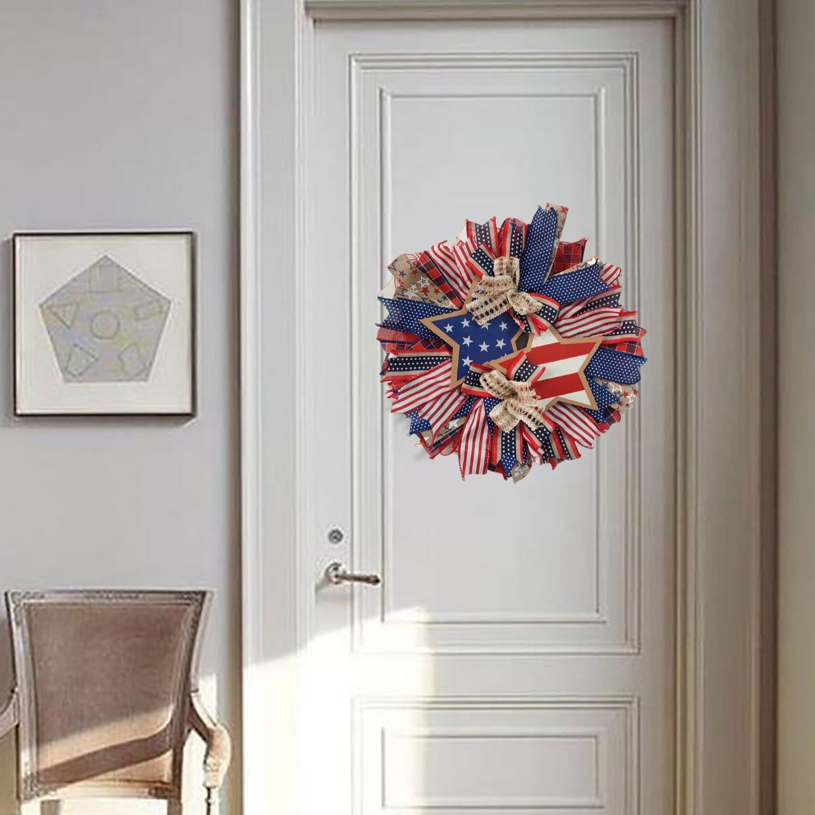Gcvizuso Halloween Crescent Floral Wreath, Orange Red Rose Hydrangea Fall Front Door Decor for Autumn Harvest Celebration