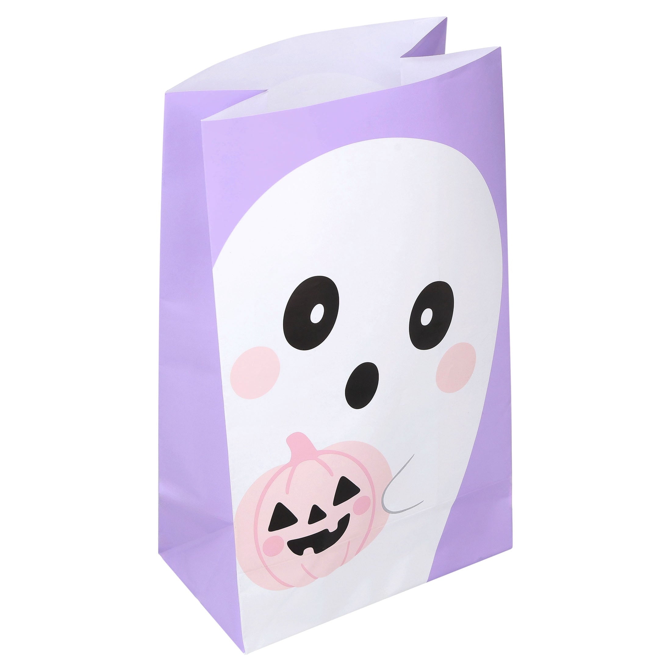 Ghost Paper Treat Bag, Multicolor, 6" x 10.5" x 3.5", Halloween by Way To Celebrate