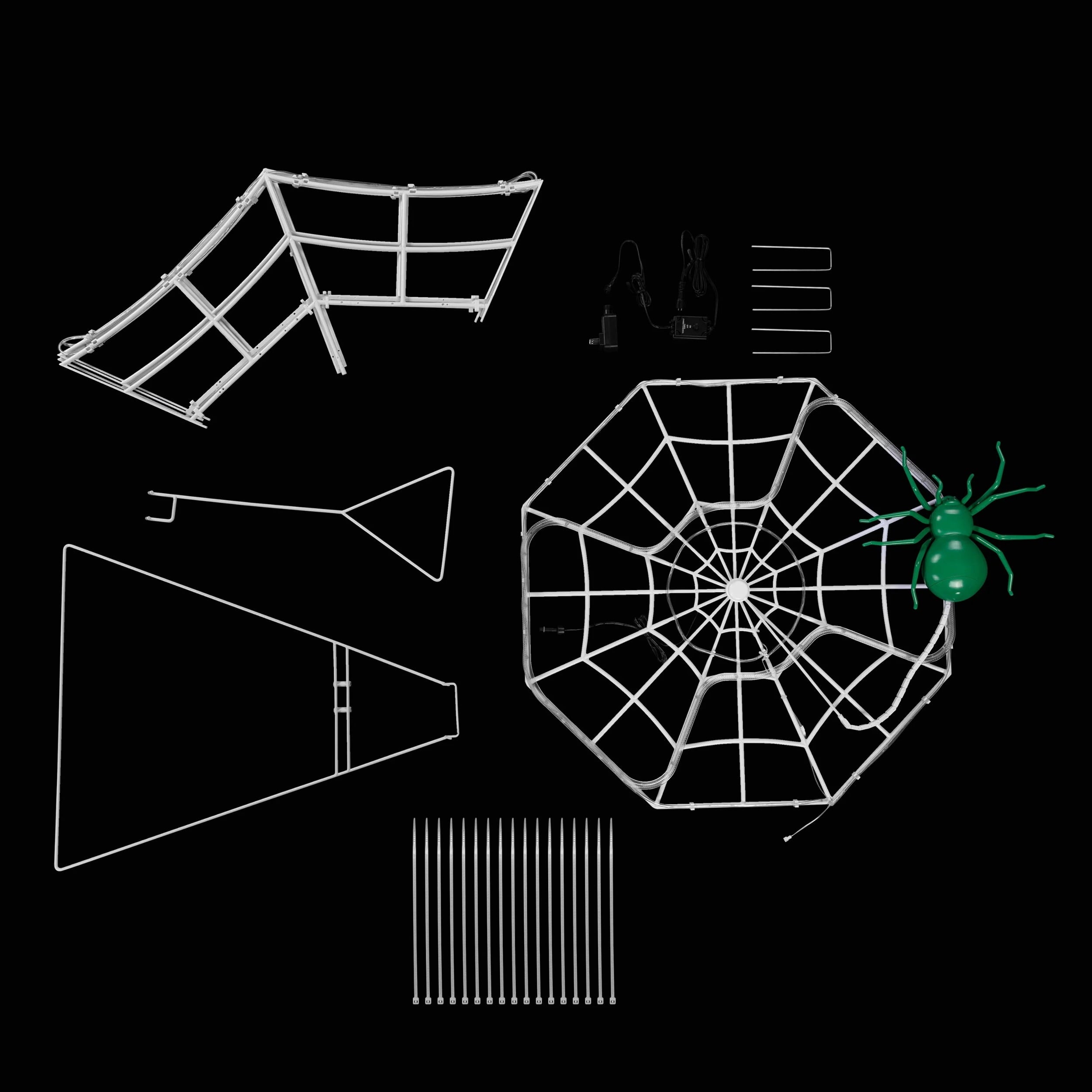 Mr. Halloween 4 ft. Outdoor Animated Spider Web - Purple Web