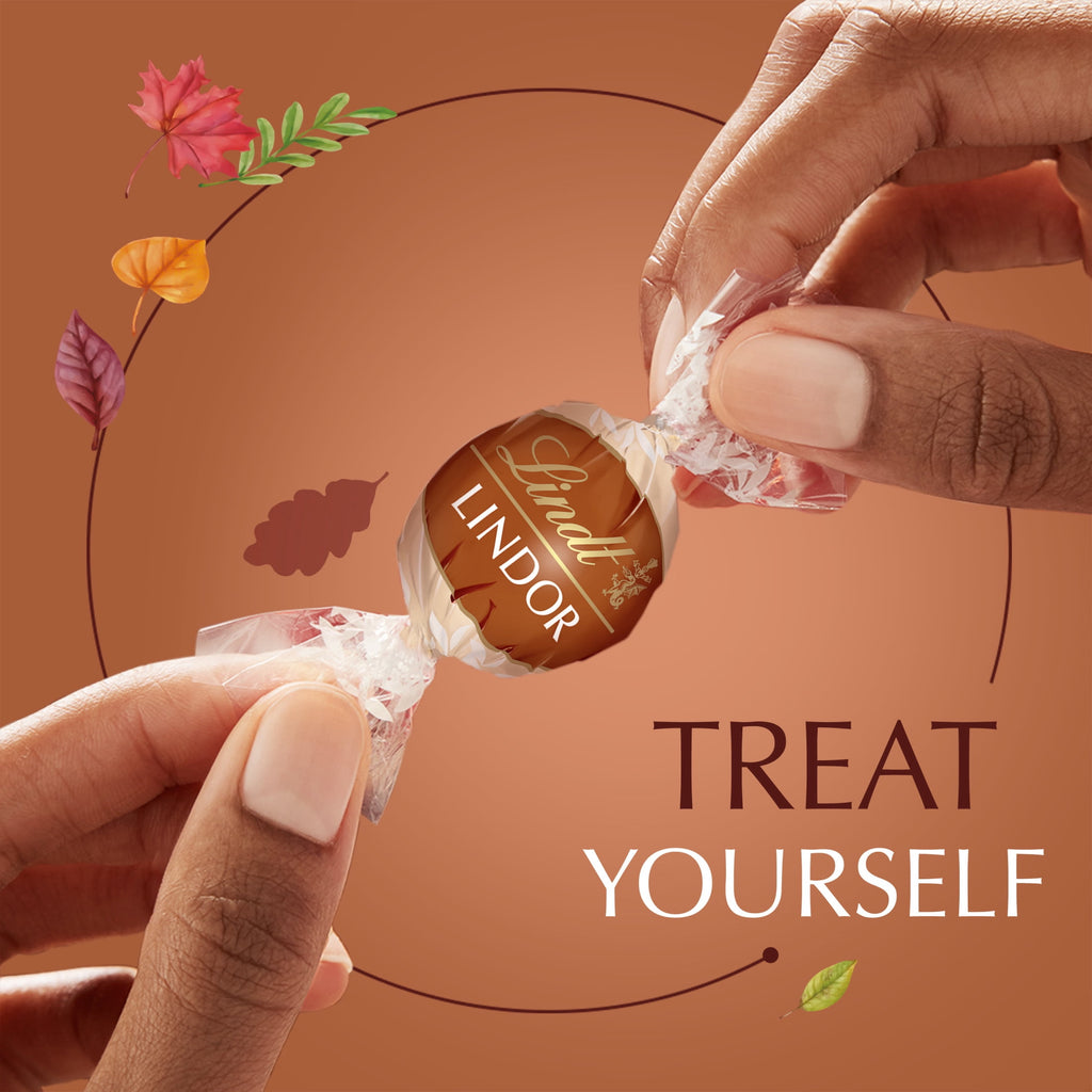 Lindt LINDOR Fall Tiramisu Milk Chocolate Candy Truffles, 5.3 oz. Bag